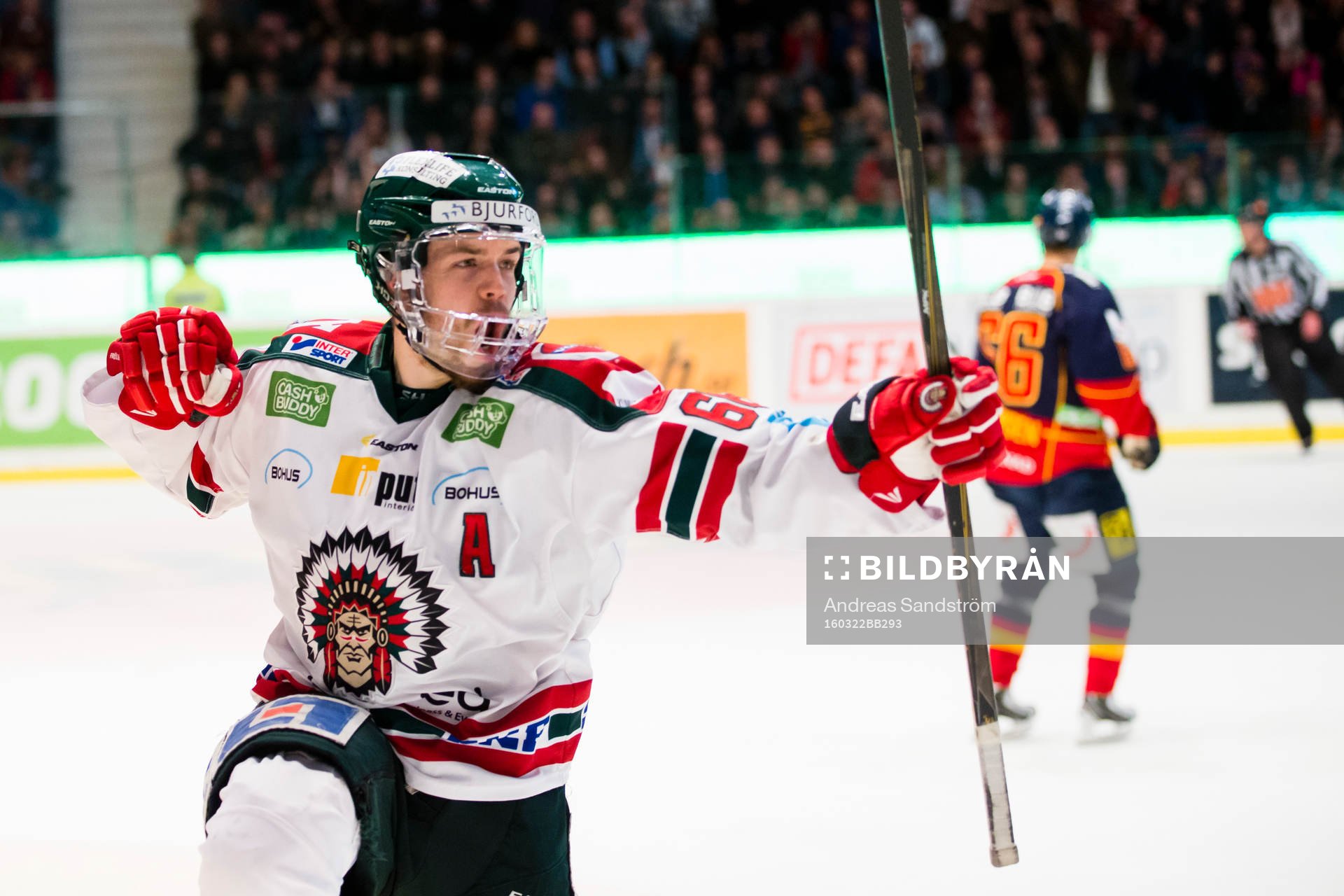 Frölundas Oscar Fantenberg gör 0-1