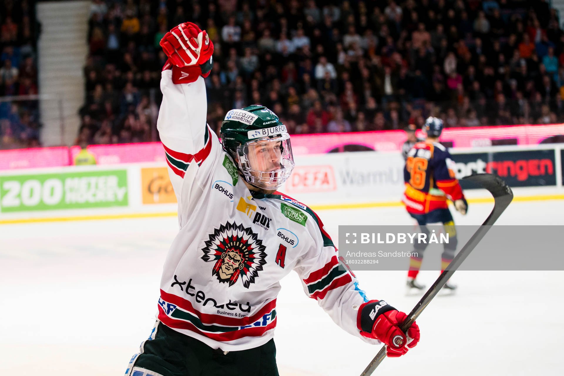 Frölundas Oscar Fantenberg gör 0-1