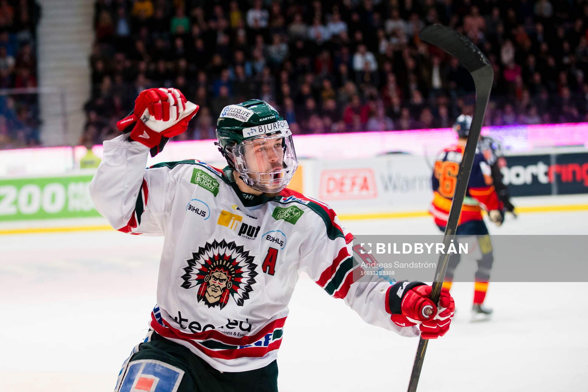Frölundas Oscar Fantenberg gör 0-1