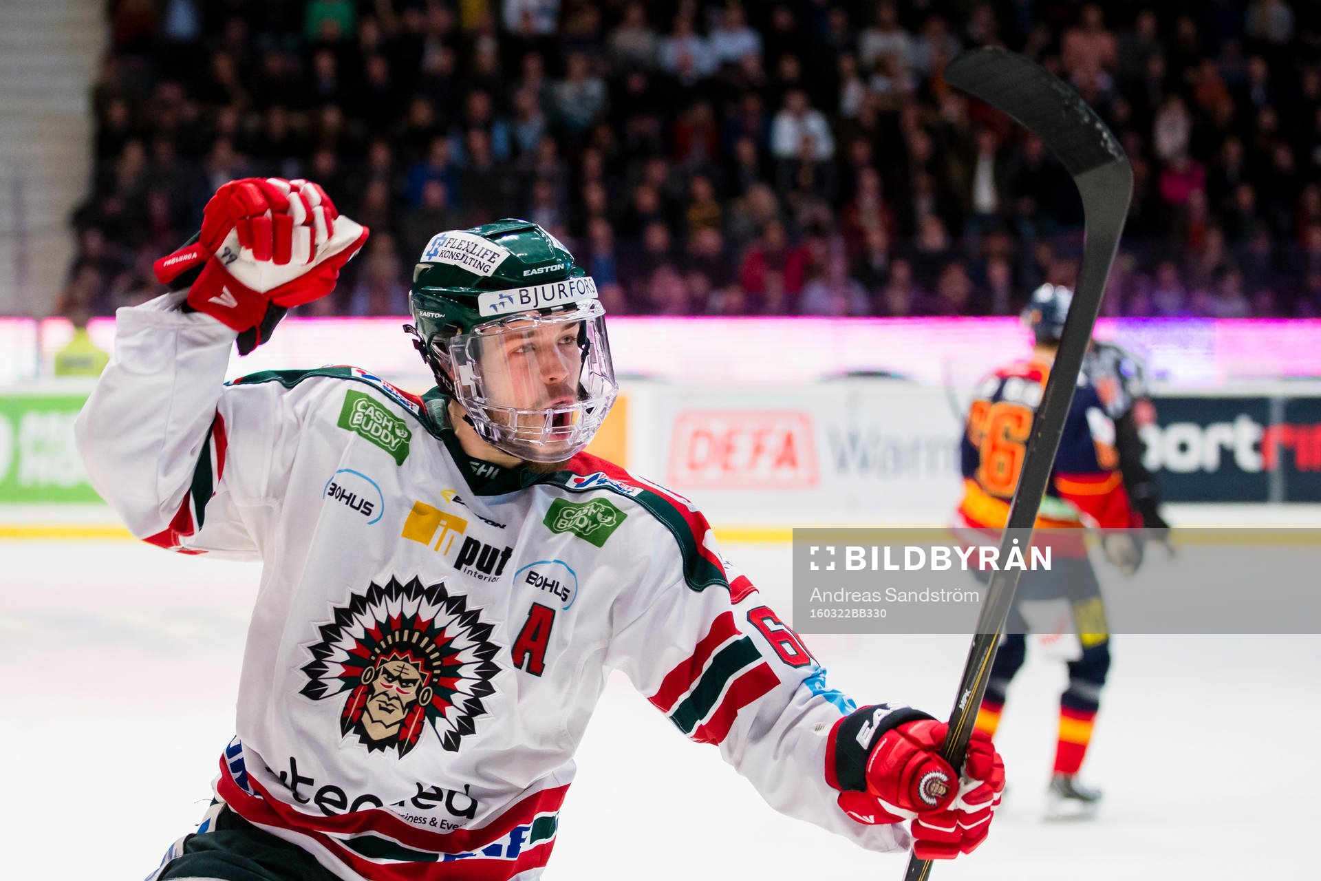 Frölundas Oscar Fantenberg gör 0-1