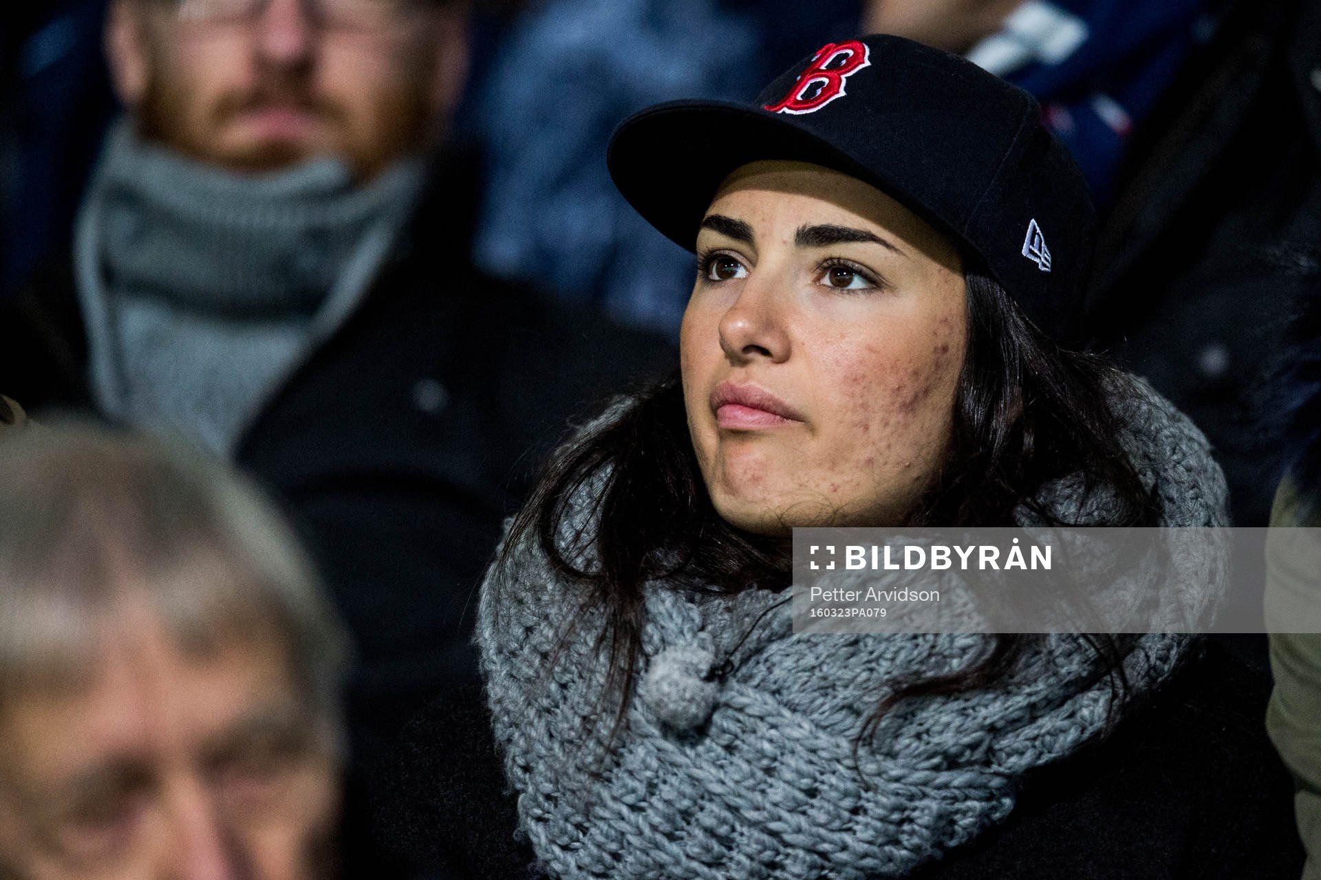 Rosengårds skadade målvakt Zecira Musovic på läktaren