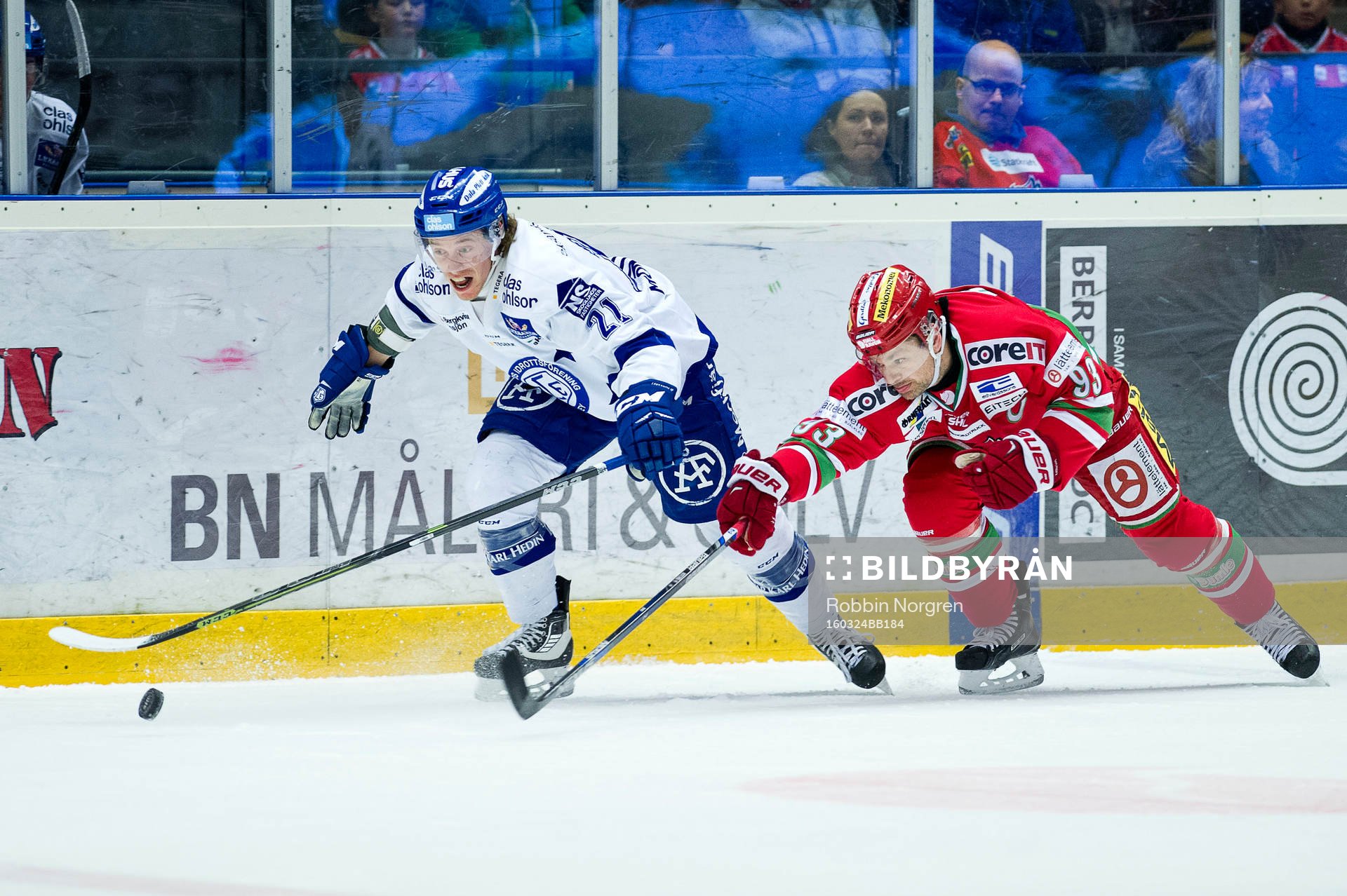 Leksands Leksands Brock Montpetit och Modos Byron Ritchie
