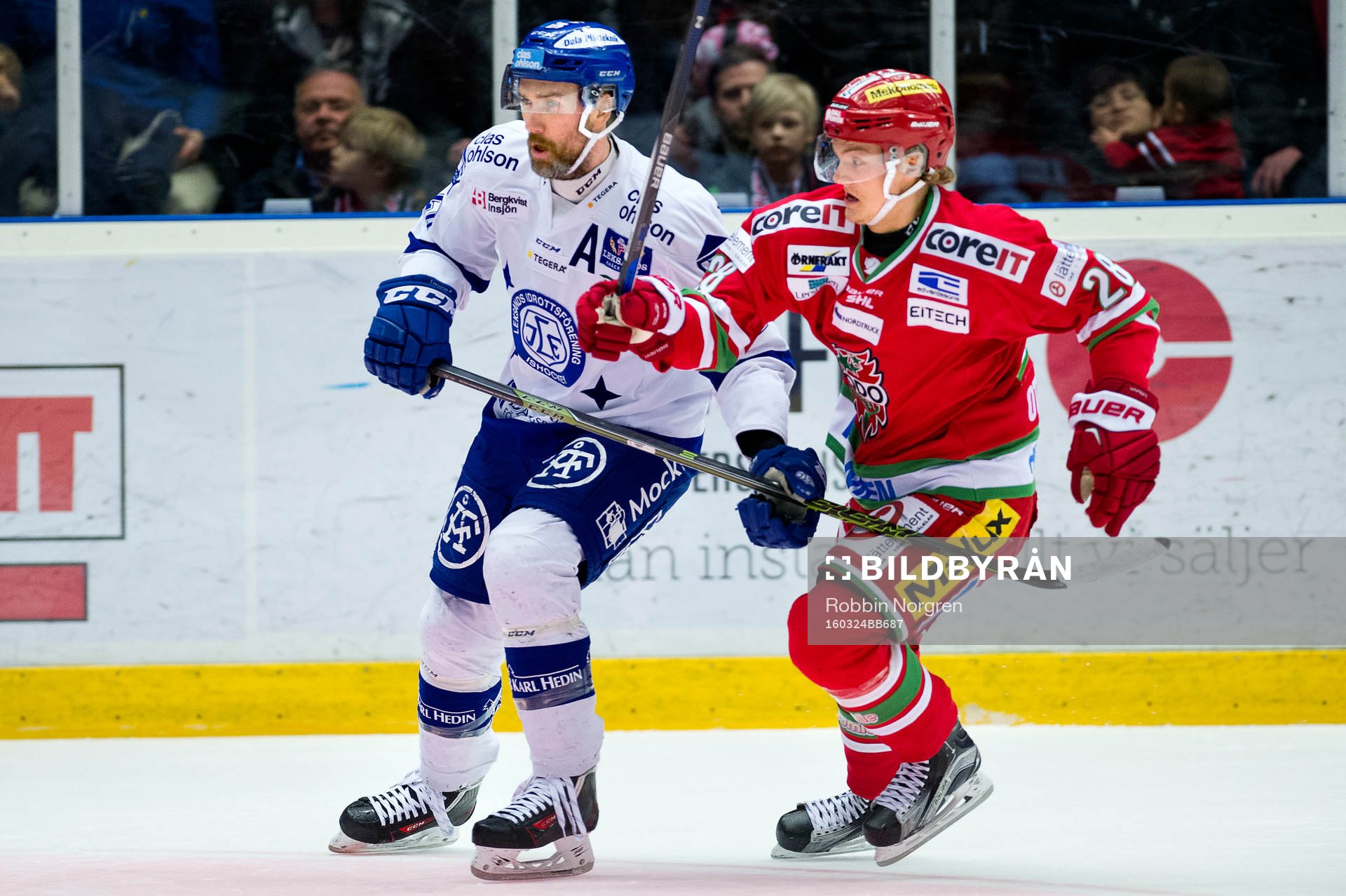 Leksands Tommi Paakkolanvaara och Modos Axel Ottosson