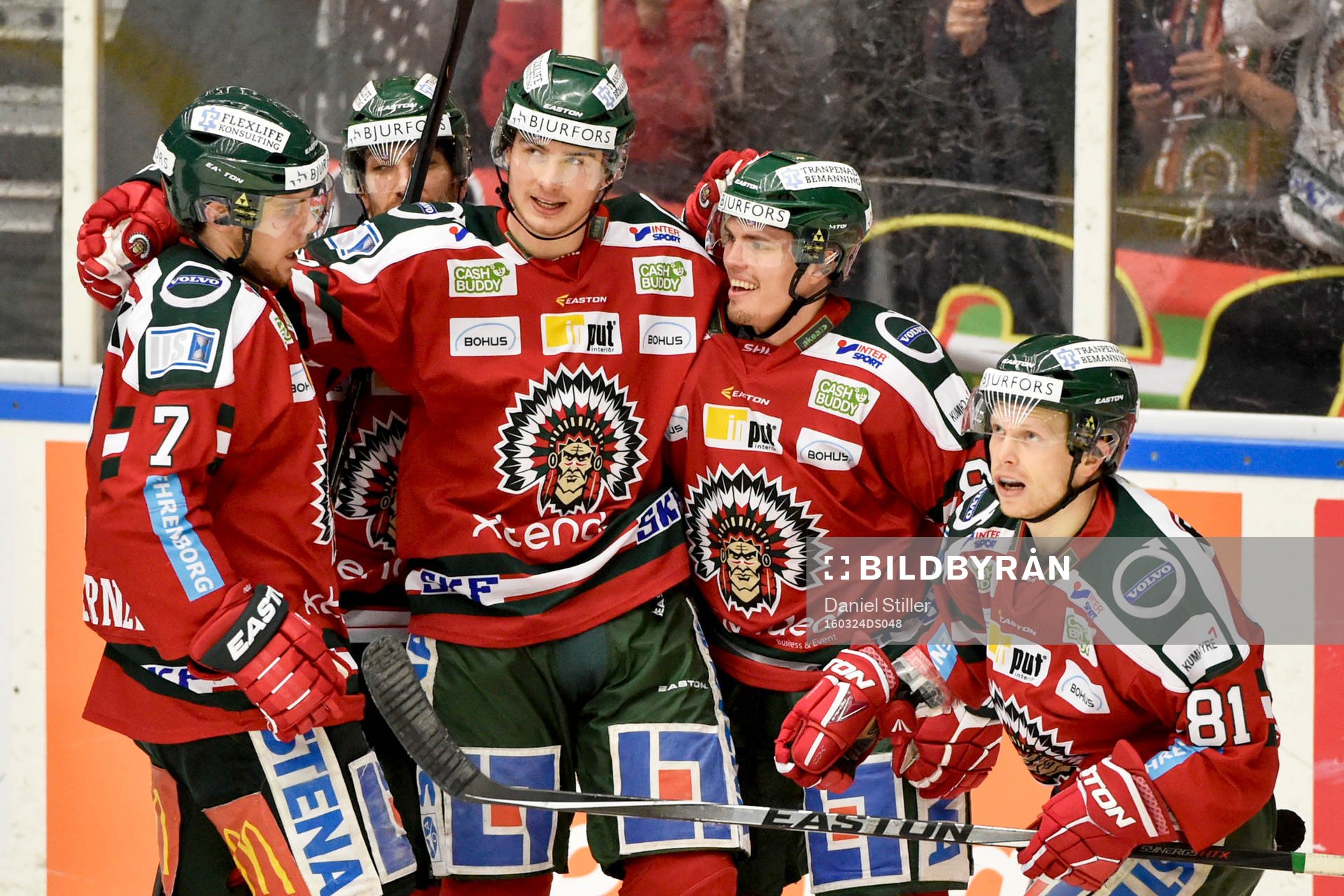 Frölundas Ryan Lasch jublar