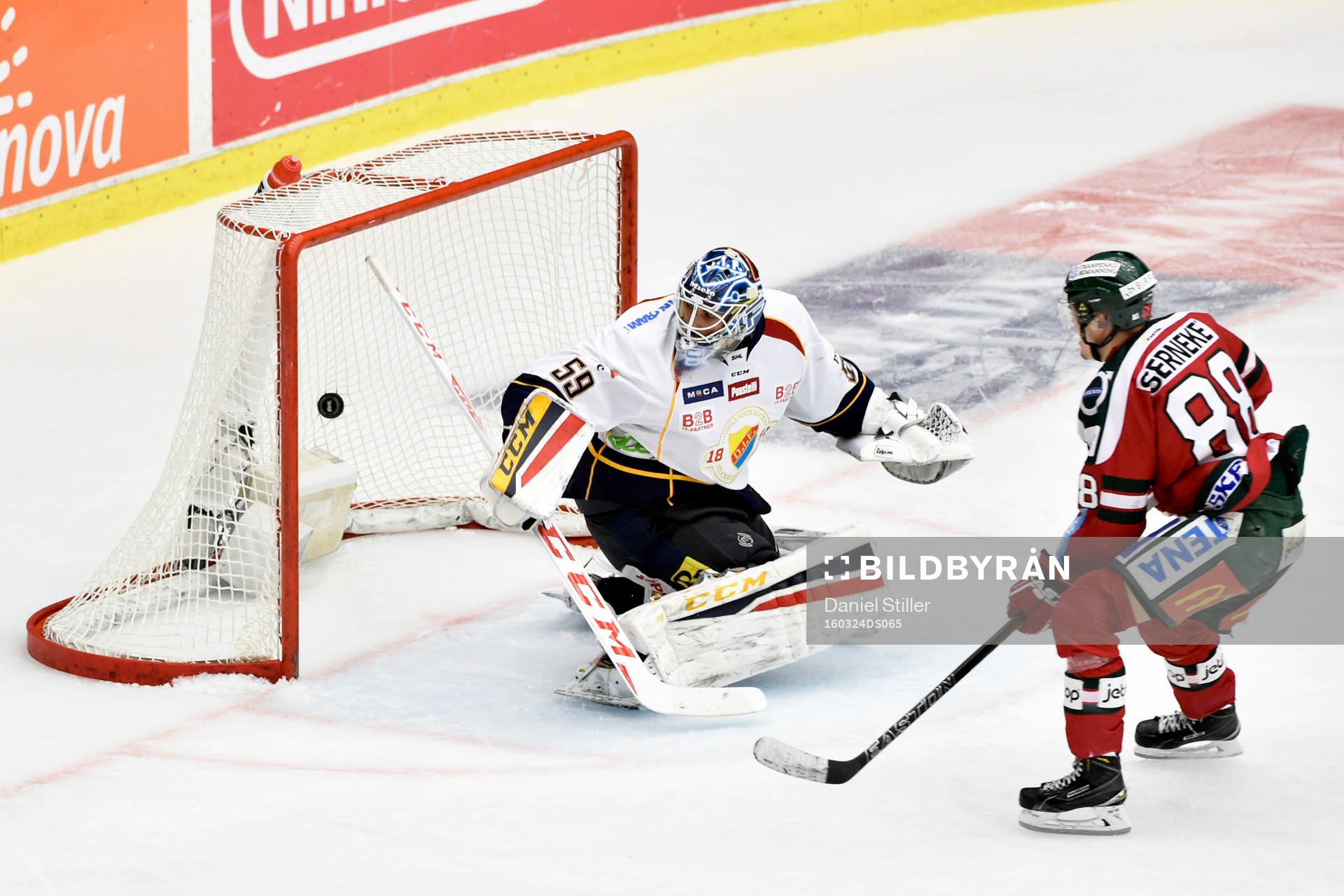 Frölundas Andreas Johnson sätter 3-1 bakom Djurgårdens