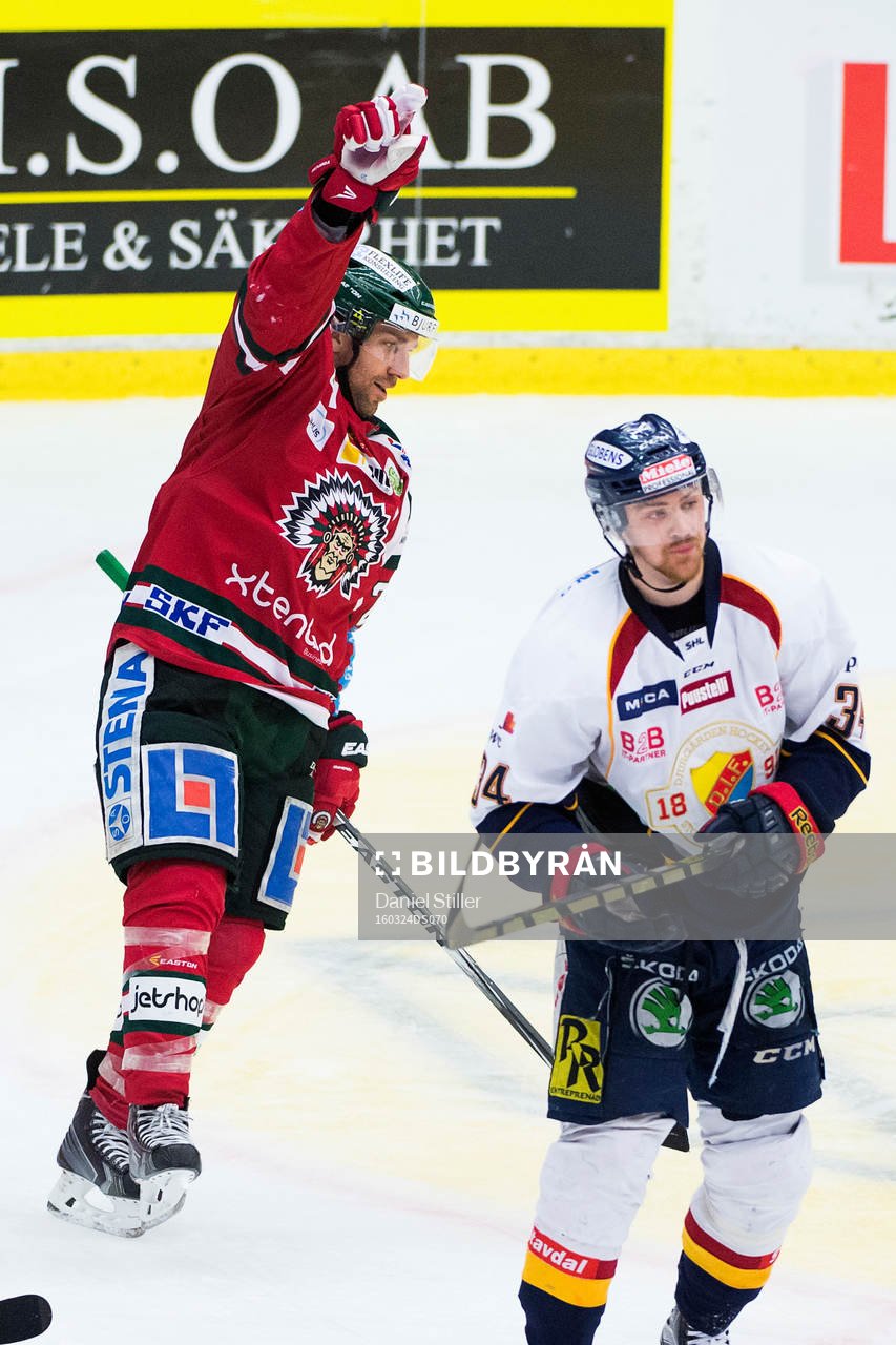 Frölundas Joel Lundqvist jublar