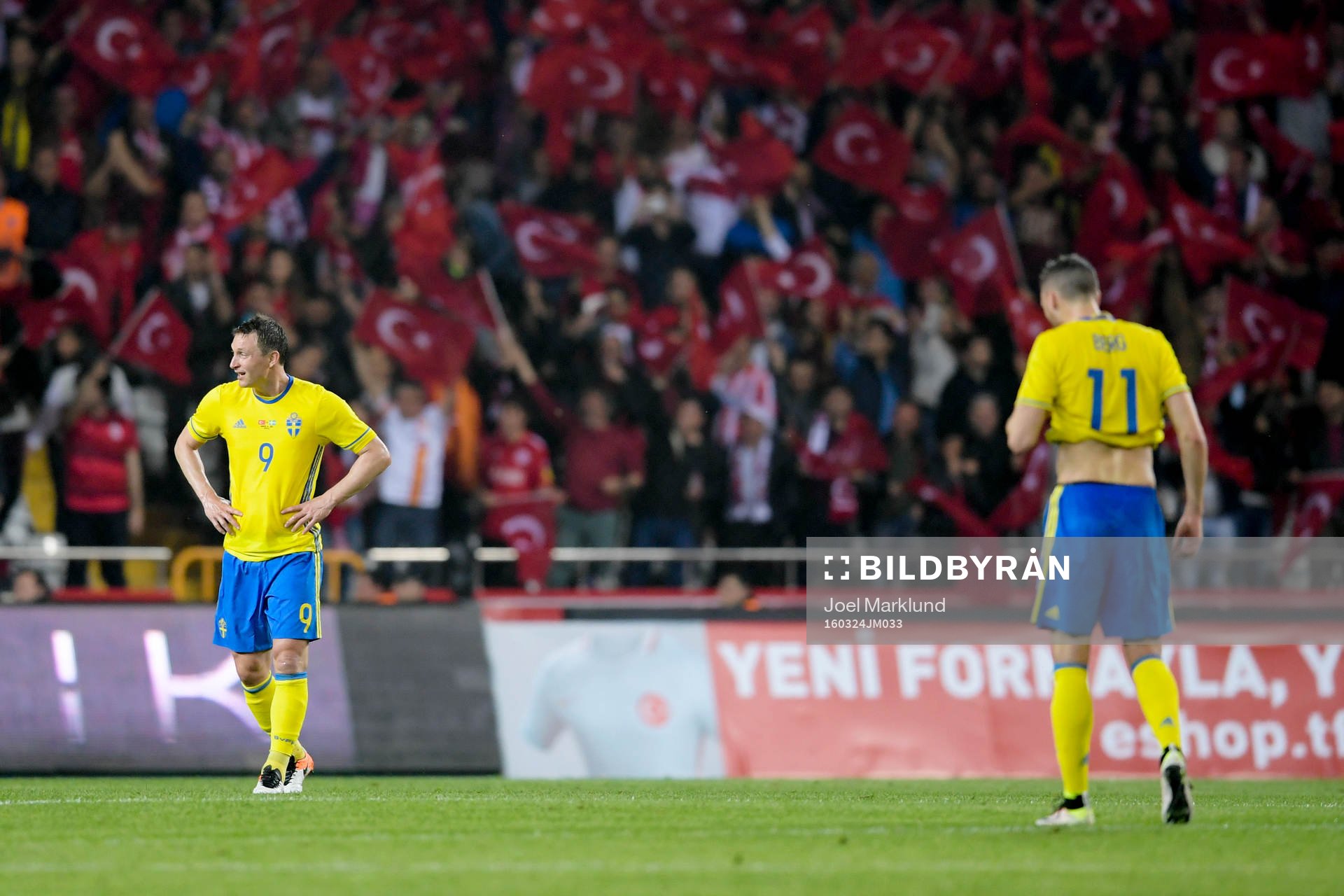 Sveriges Kim Källström och Marcus Berg deppar