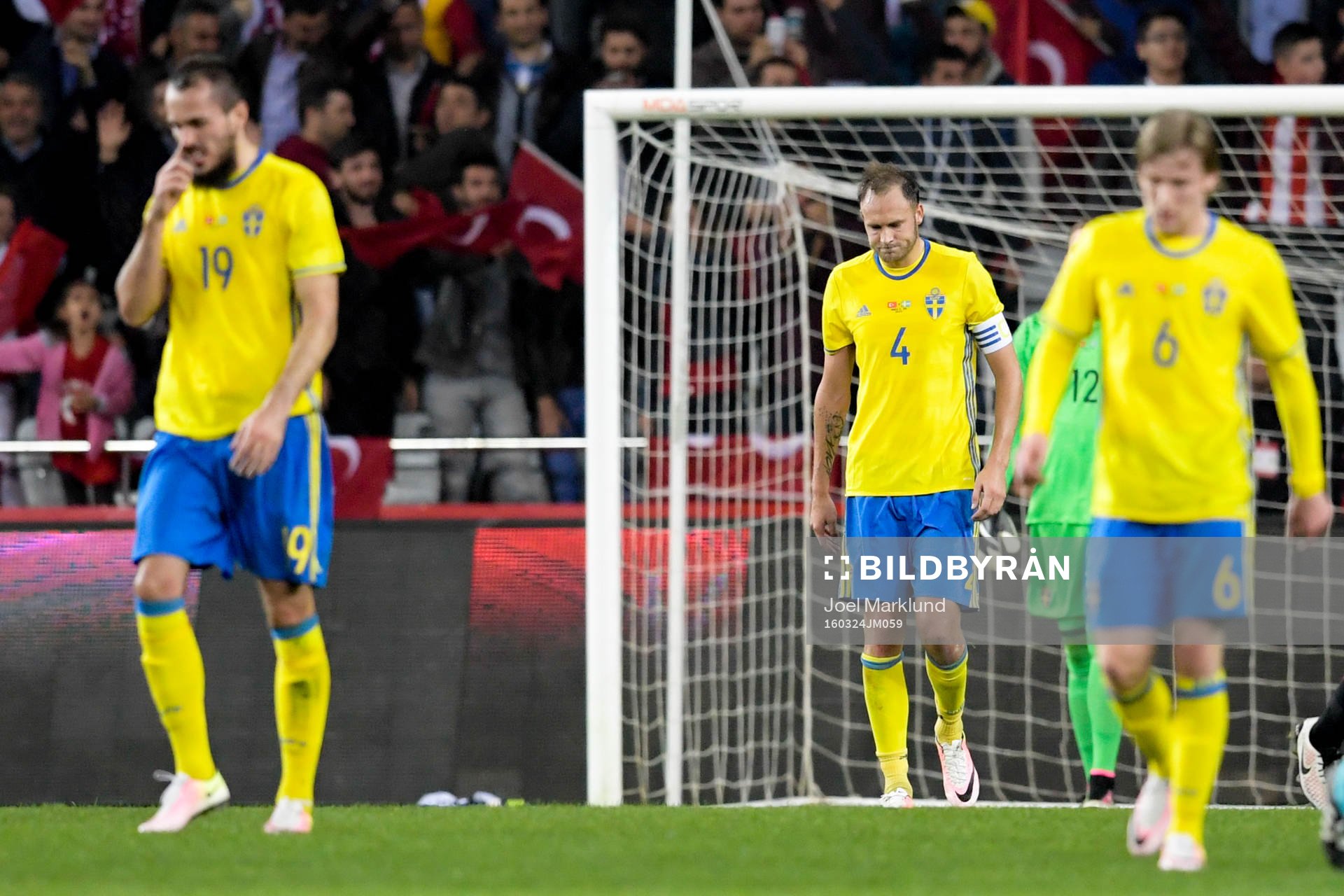 Sveriges Emir Kujovic, Andreas Granqvist och Emil Forsberg
