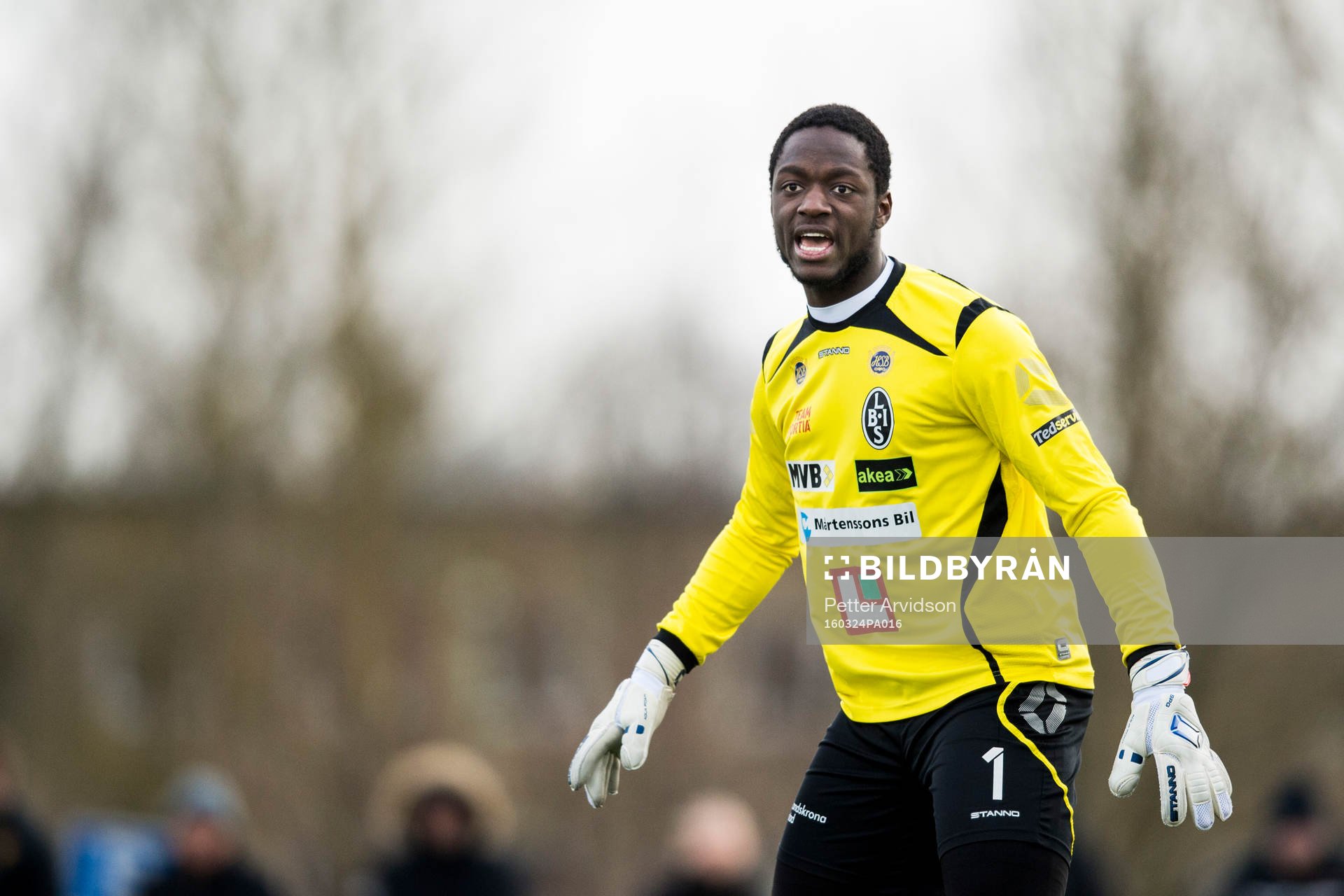 Landskronas målvakt Isamel Diawara