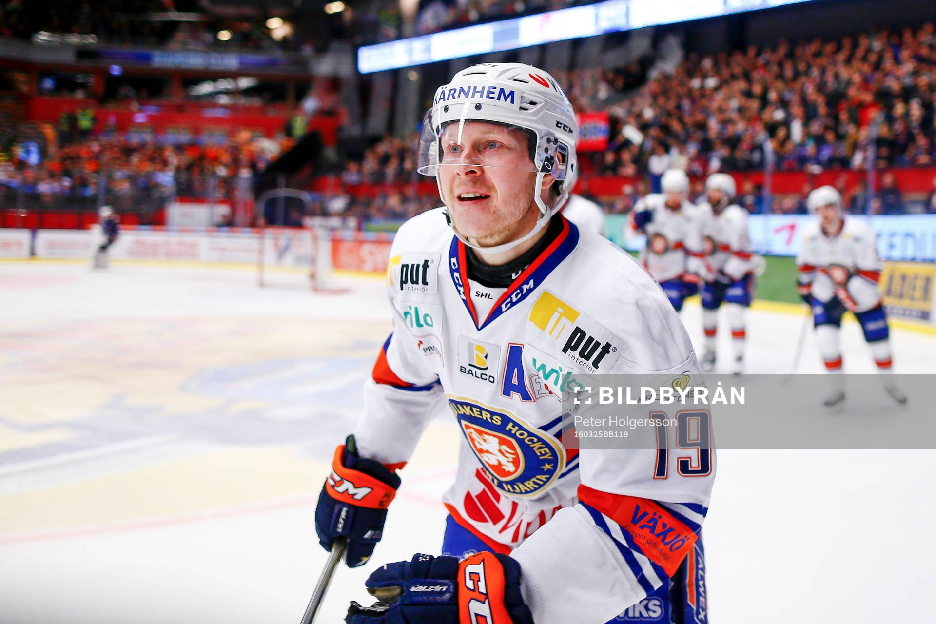 Växjös Tuomas Kiiskinen jublar