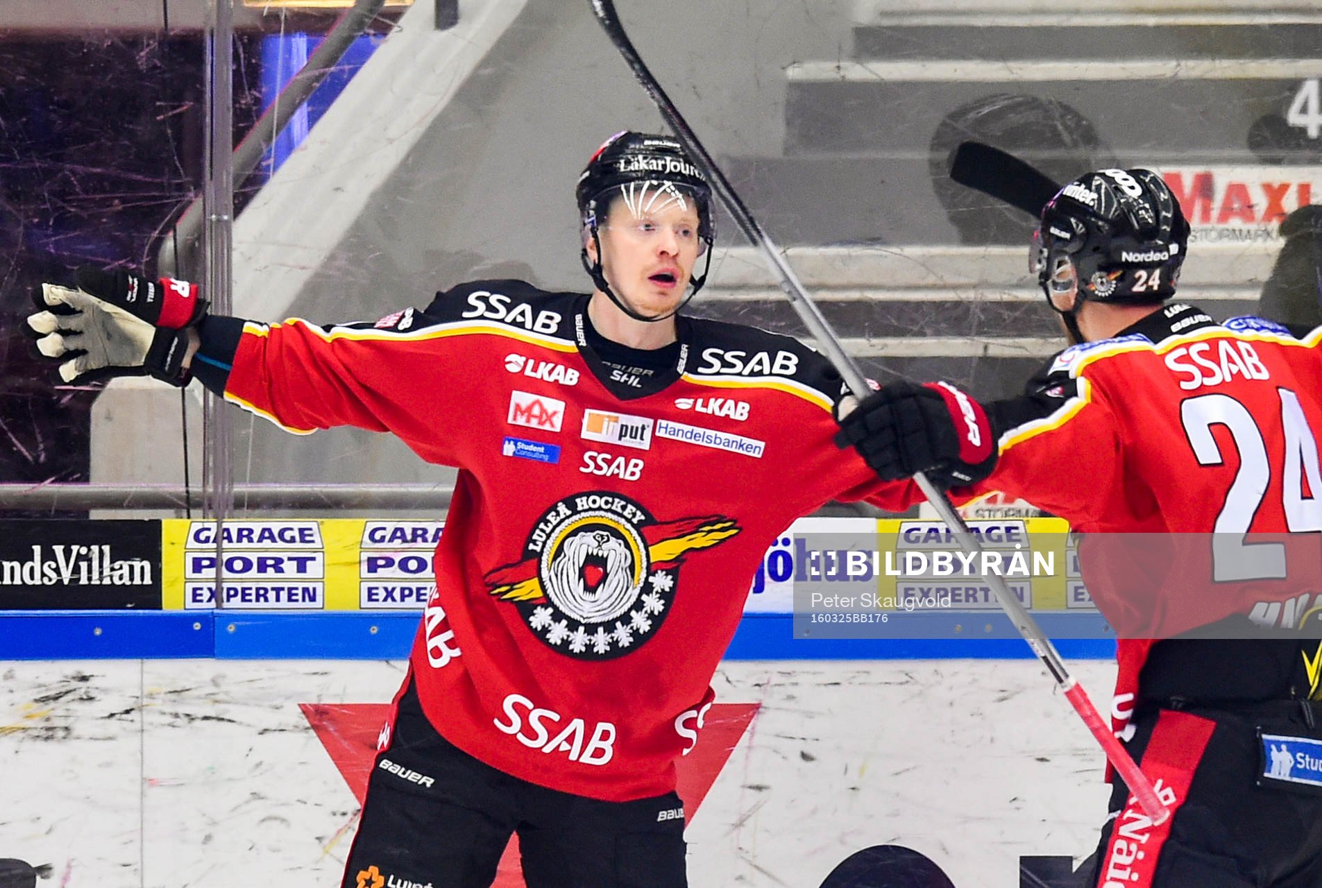 Luleås Lennart Petrell jublar