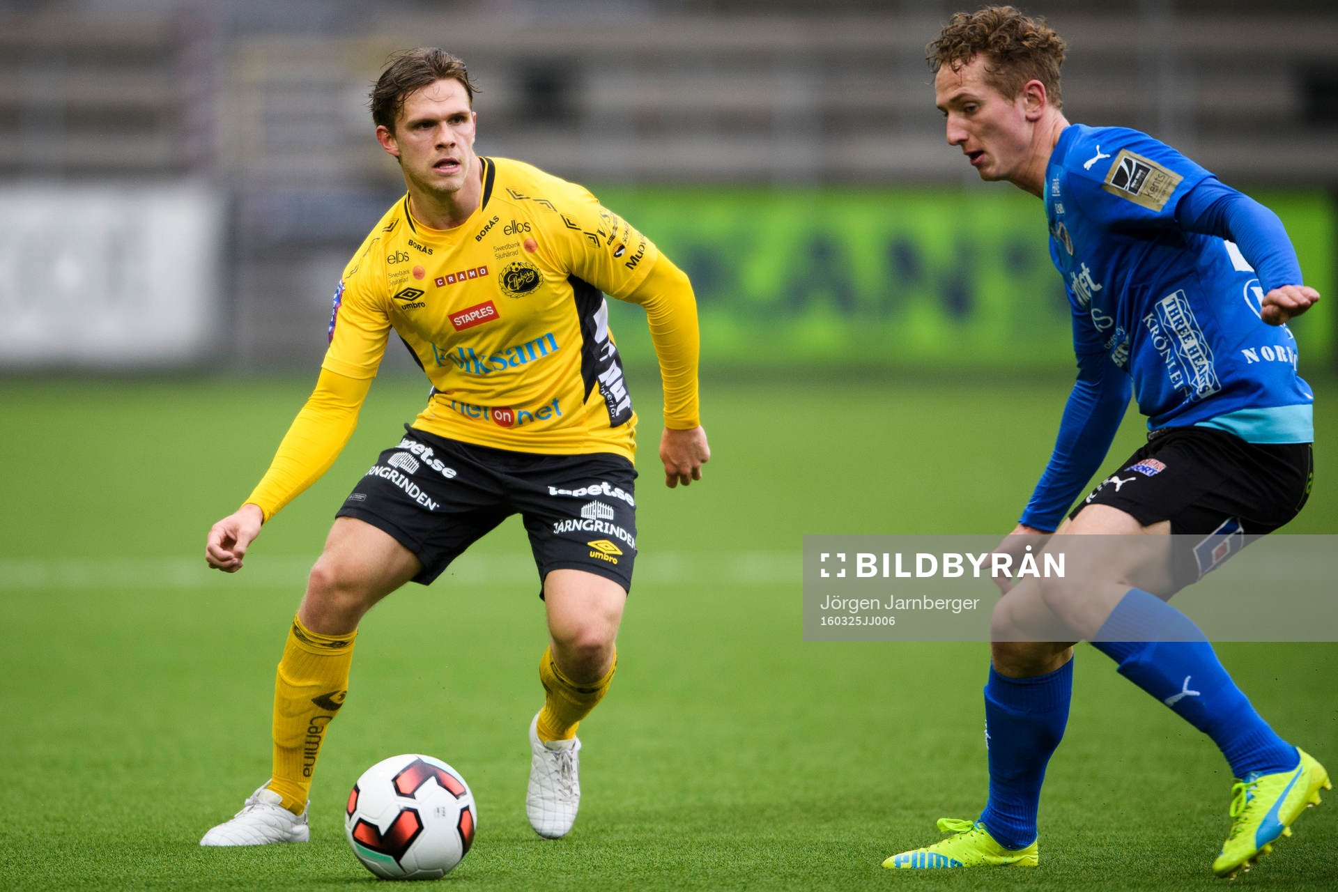 Elfsborgs Jesper Manns och Halmstads Andreas Bengtsson