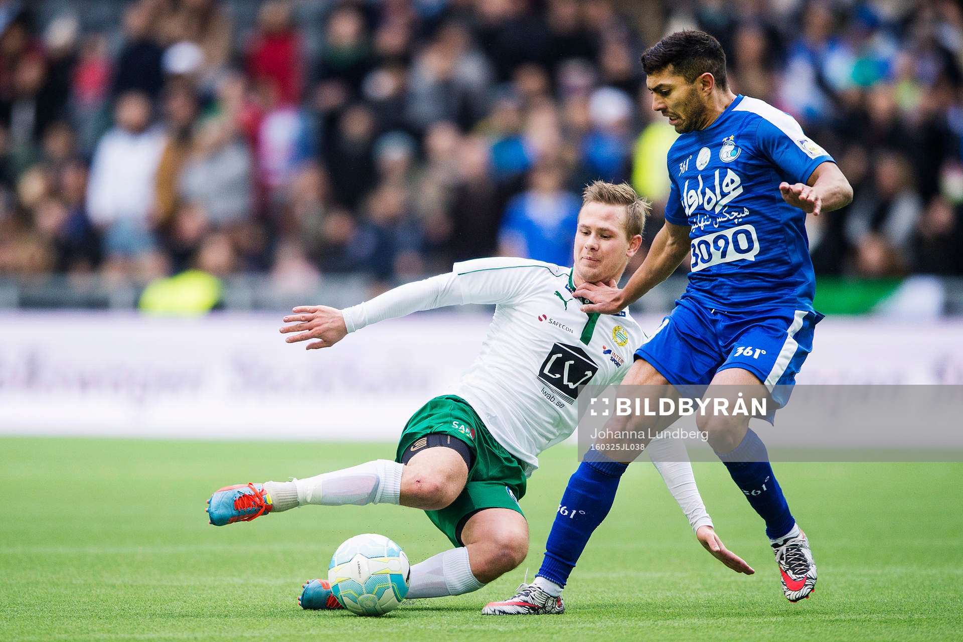 Hammarbys Erik Israelsson med en brytning