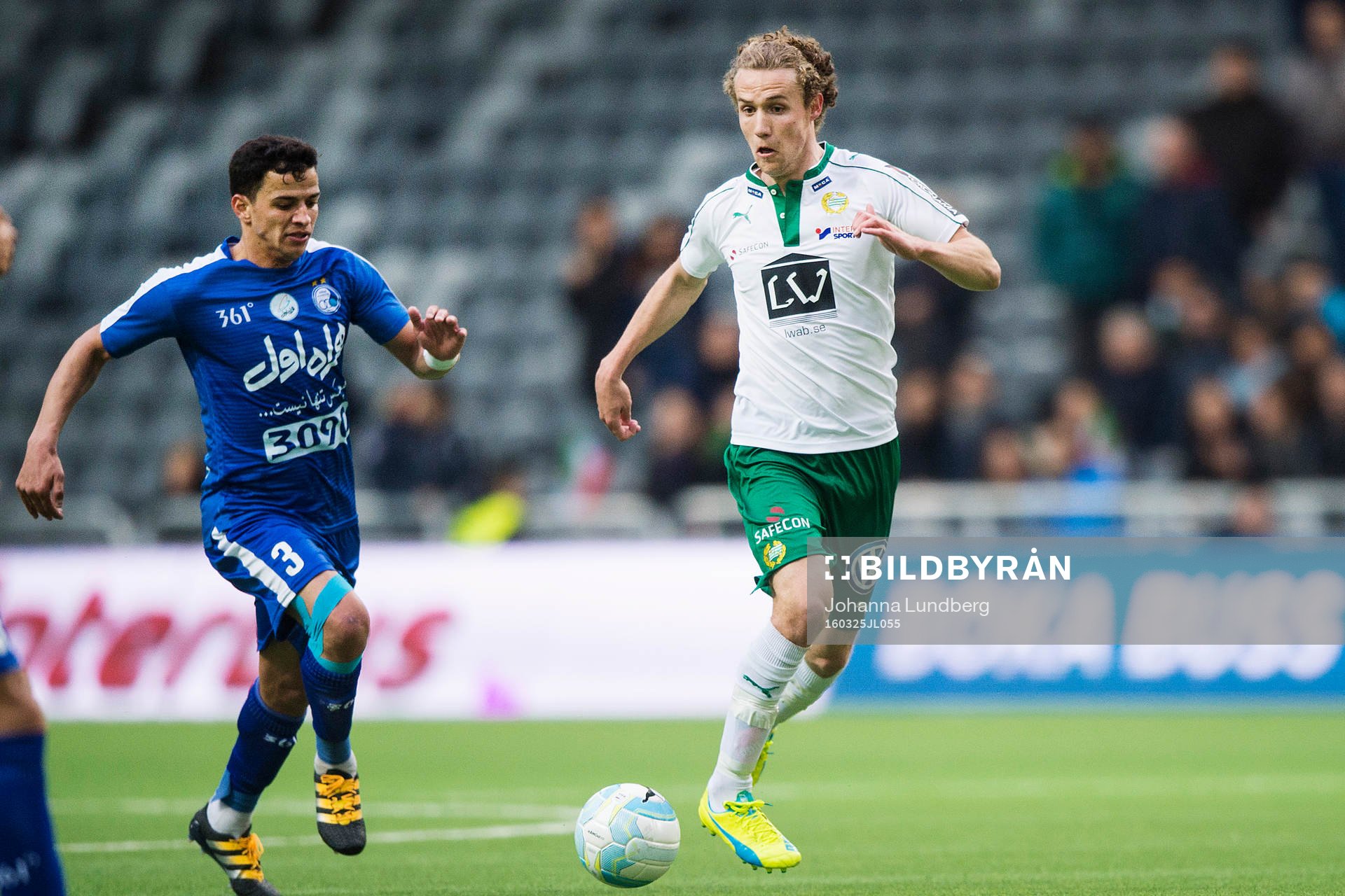 Esteghlals Reza Khorsandnia och Hammarbys Fredrik
