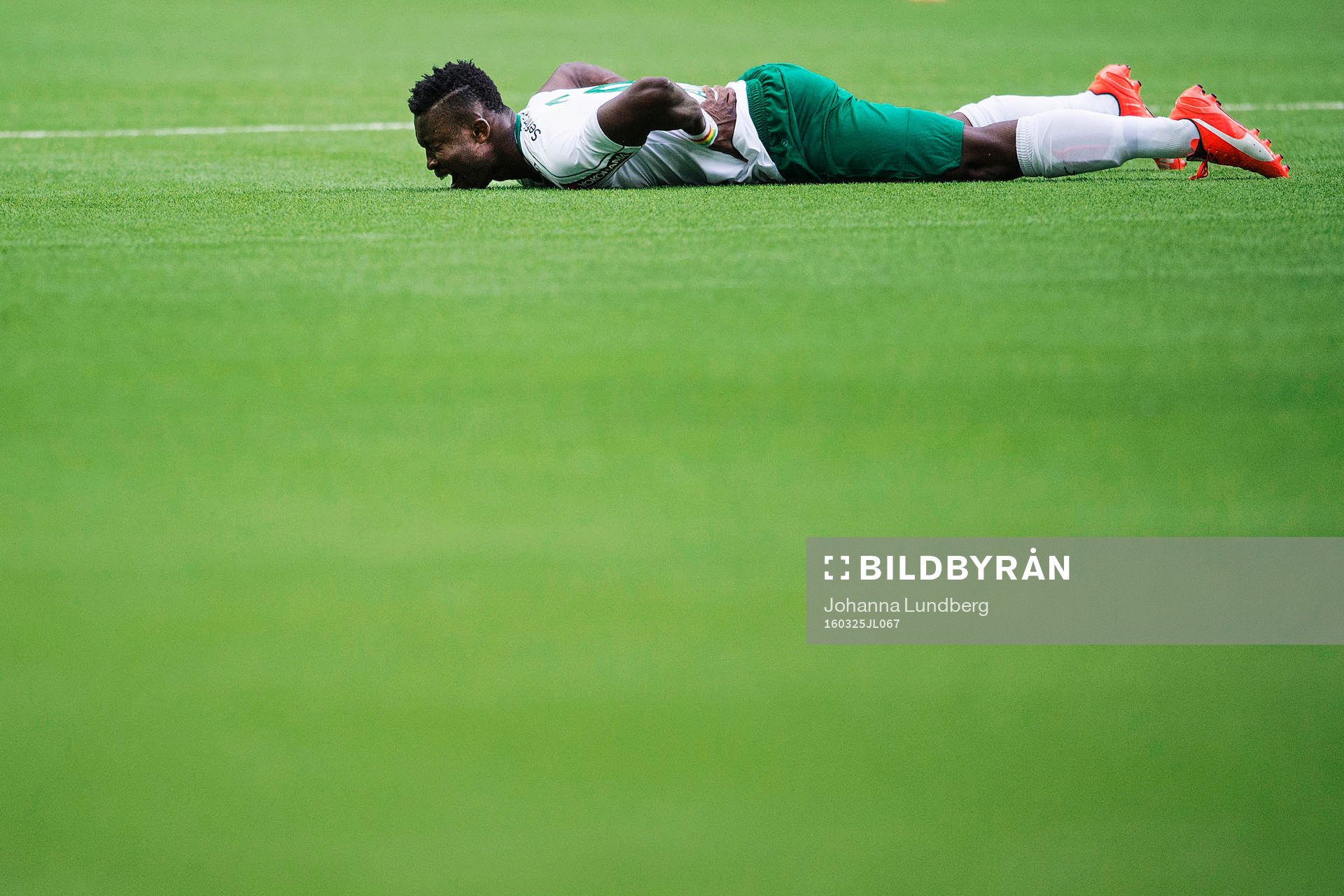 Hammarbys Joseph Aidoo har ont