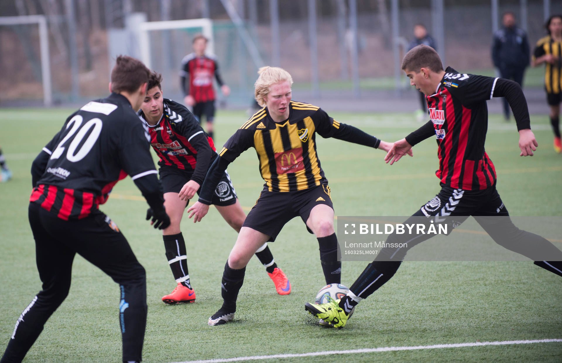 i matchen mellan IFK Hässleholm och Kristianstads