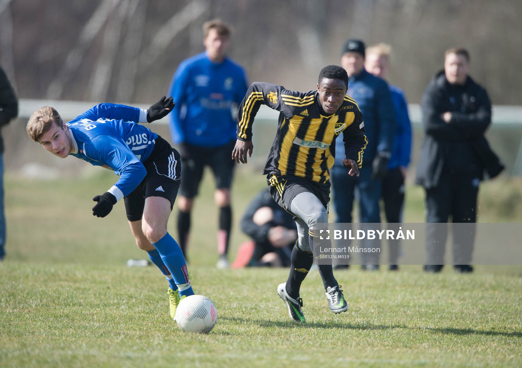 IFK Hässleholms Kojo Annor i träningsmatchen mellan