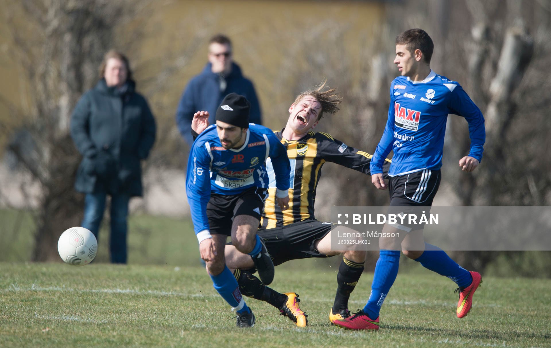 IFK Hässleholms Filip Ranmo i träningsmatchen mellan