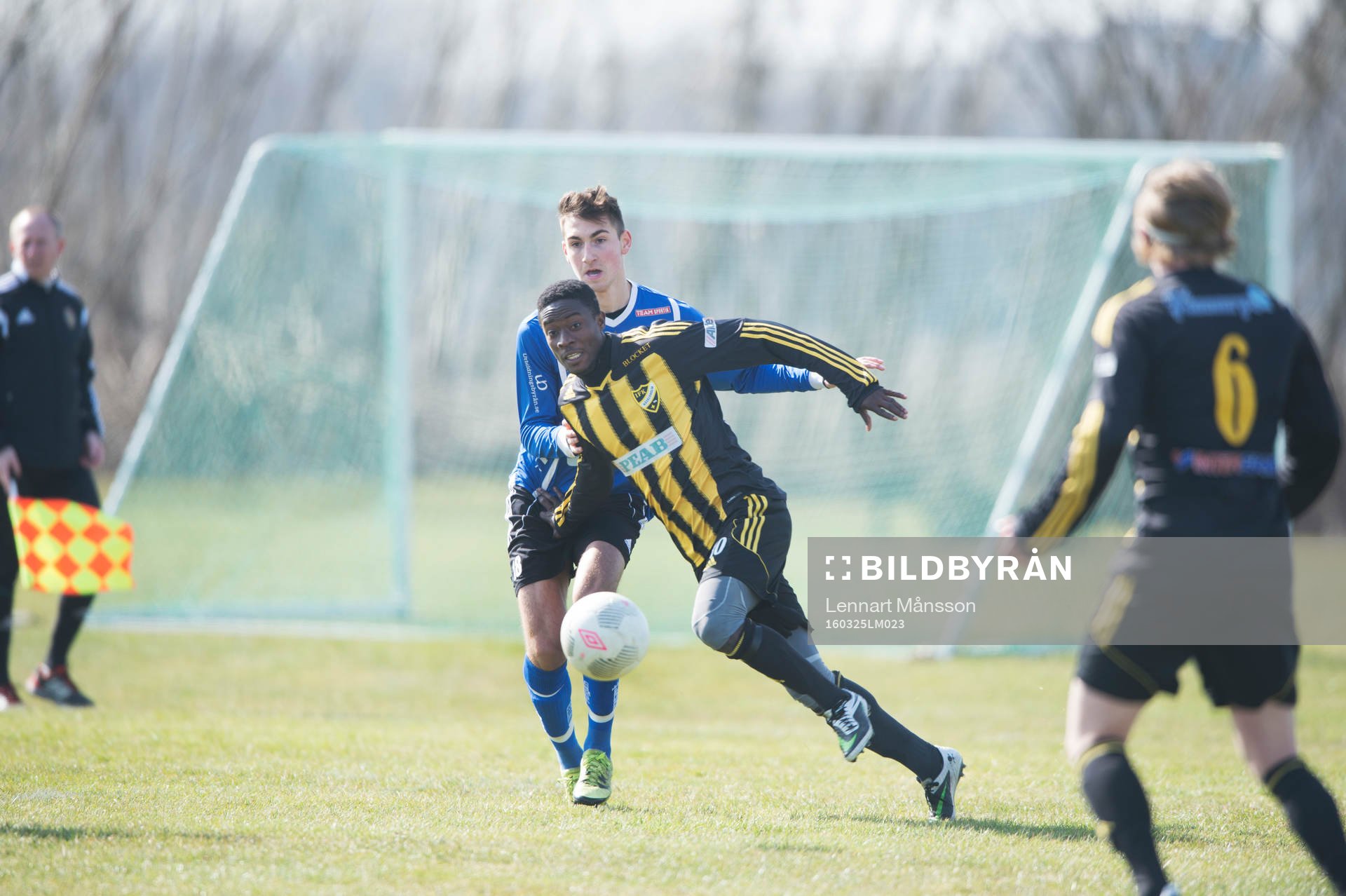 IFK Hässleholms Kojo Annor i träningsmatchen mellan