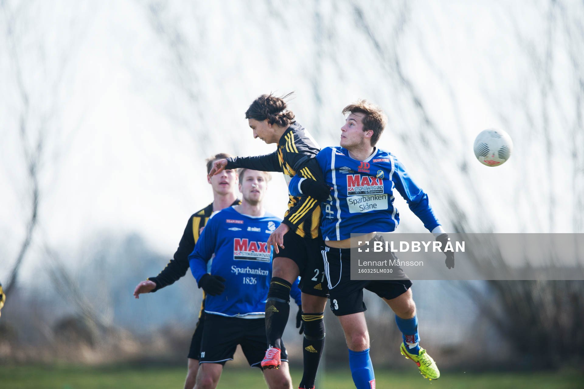 IFK Hässleholms Mert Yanev i träningsmatchen mellan