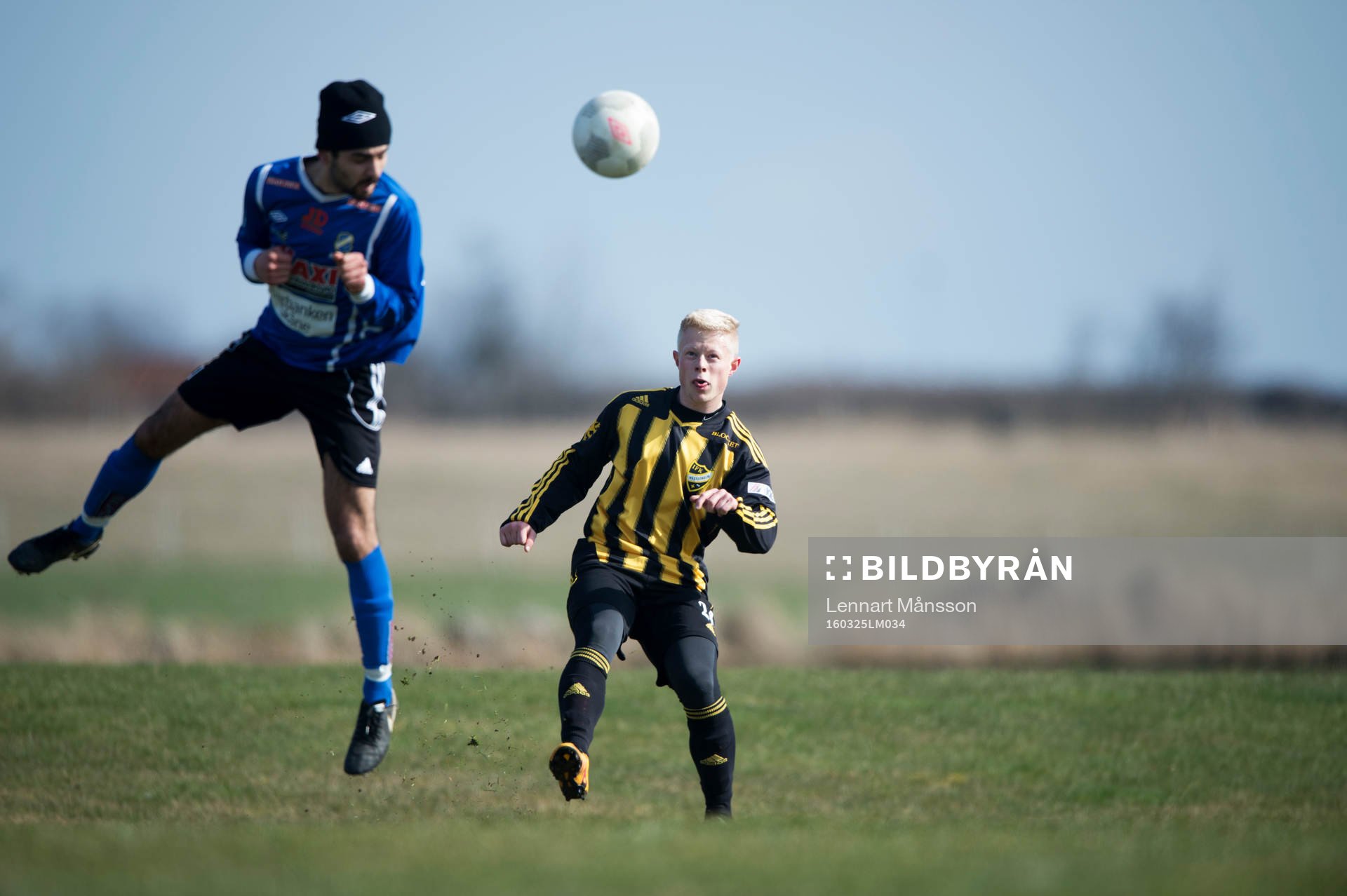 IFK Hässleholms Joel Andersson i träningsmatchen mellan