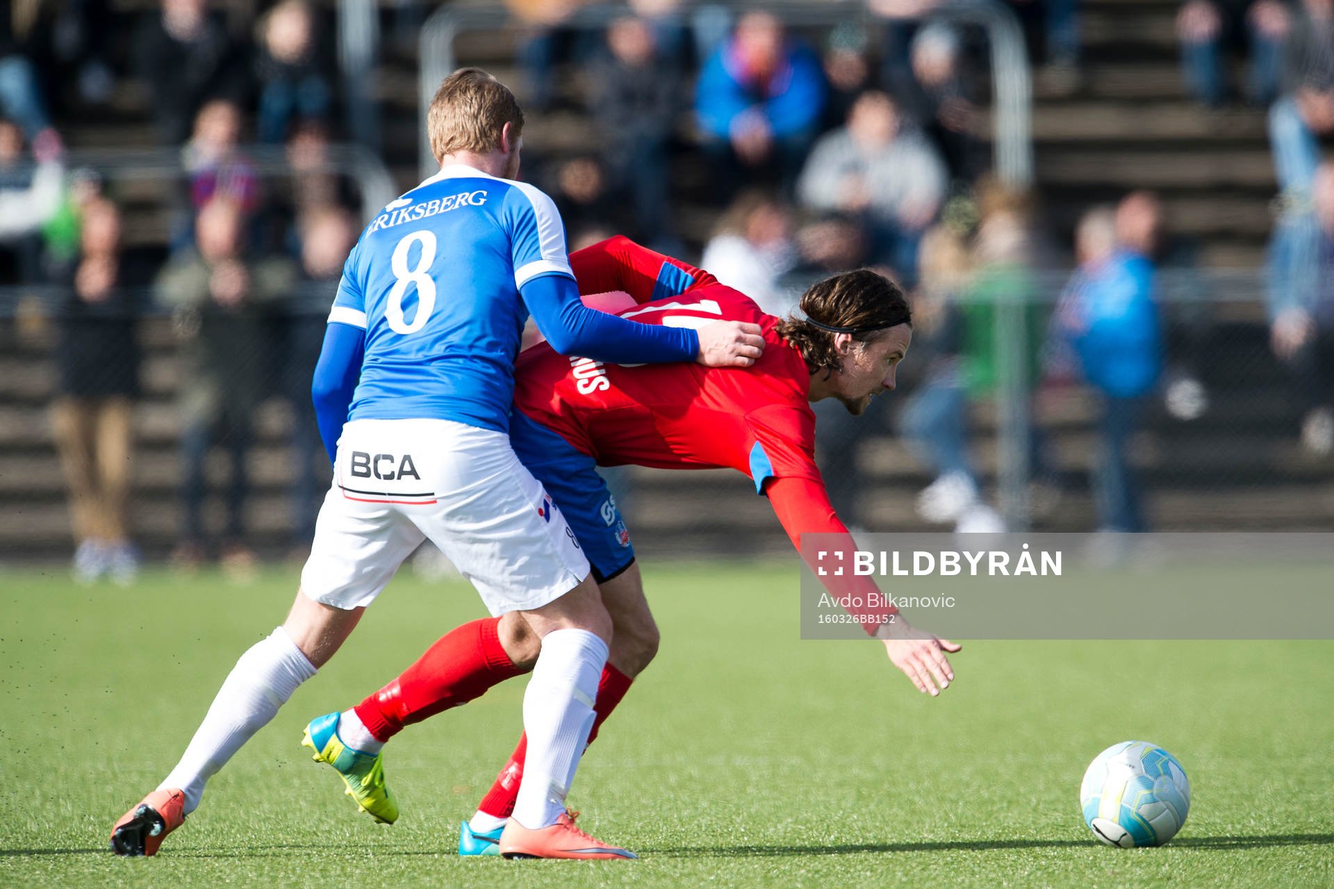Helsingborgs Linus Hallenius och Trelleborgs Robin Andersson