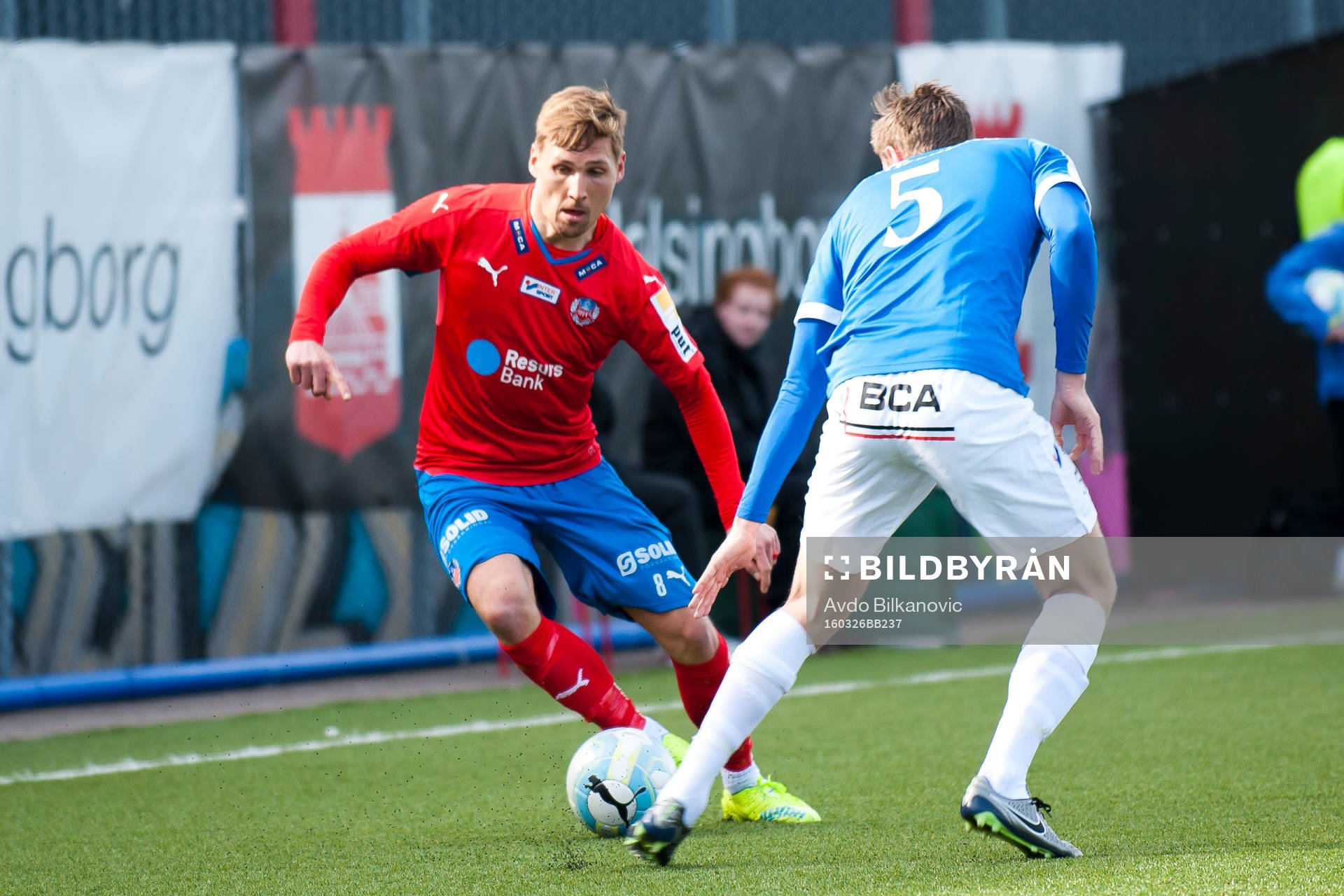 Helsingborgs Martin Christensen och Trelleborgs Anton