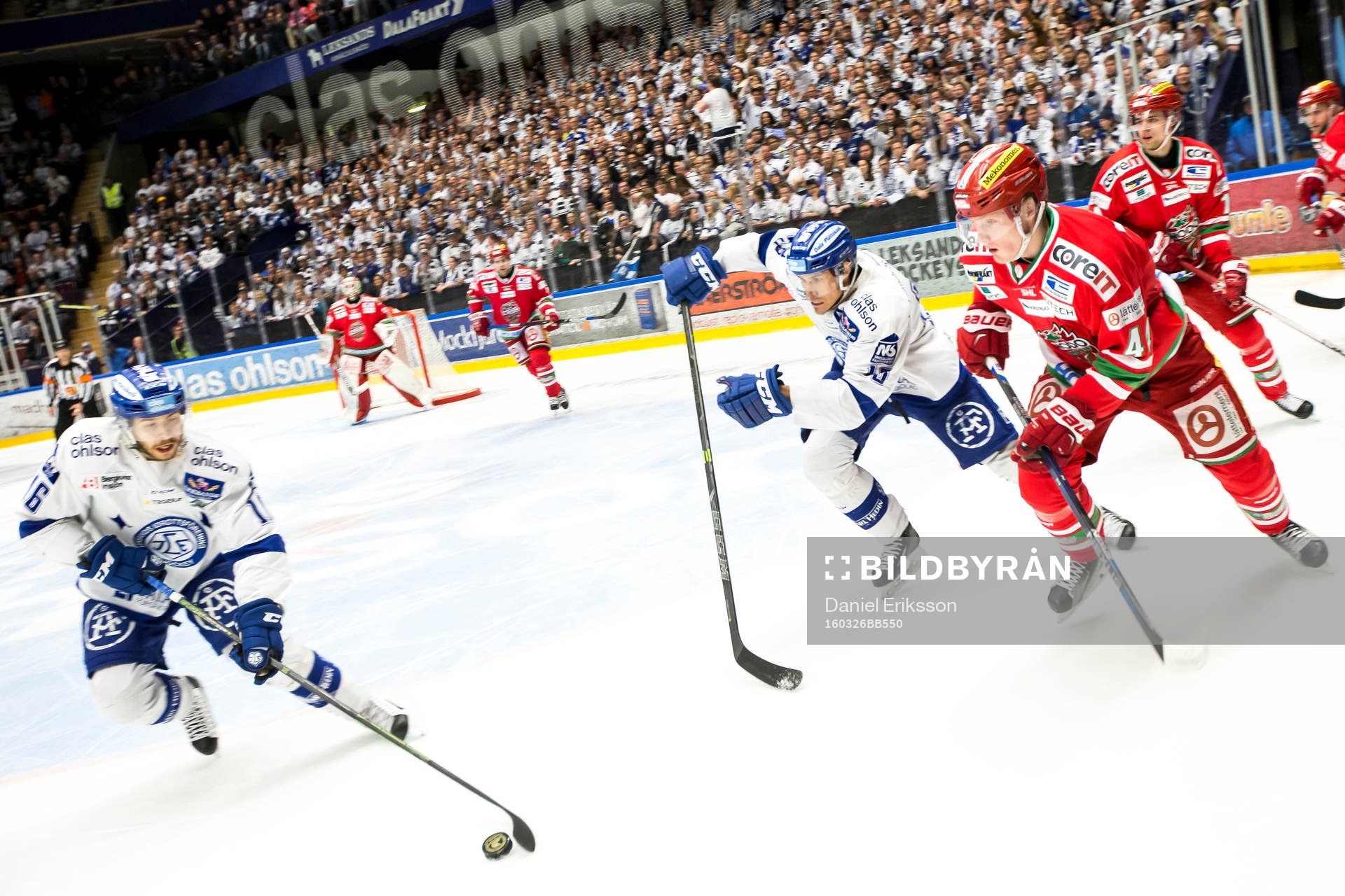 Leksands János Hári med pucken Leksands Jon Knuts Modos