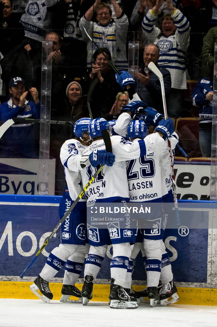 Leksands spelarna jublar