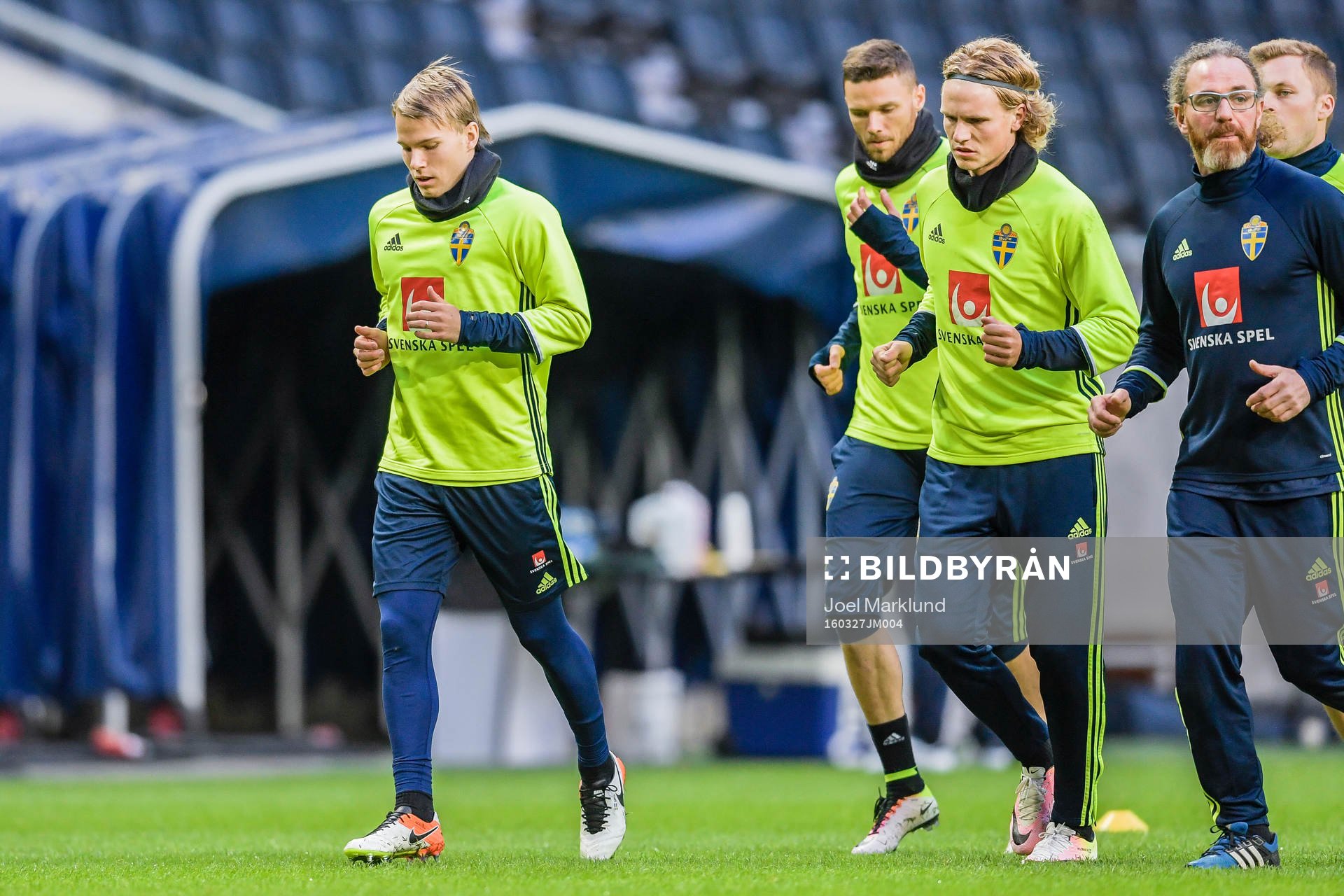 Oscar Lewicki, Marcus Berg och Oscar Hiljemark nder