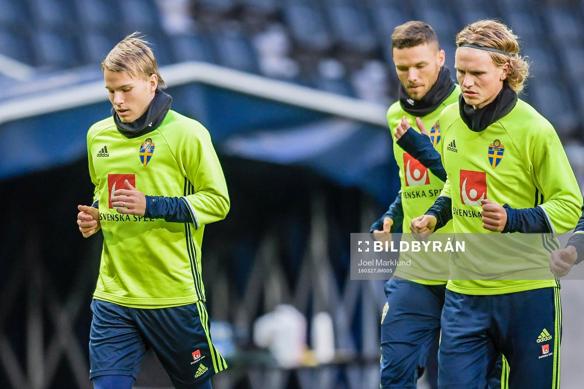 Oscar Lewicki, Marcus Berg och Oscar Hiljemark nder