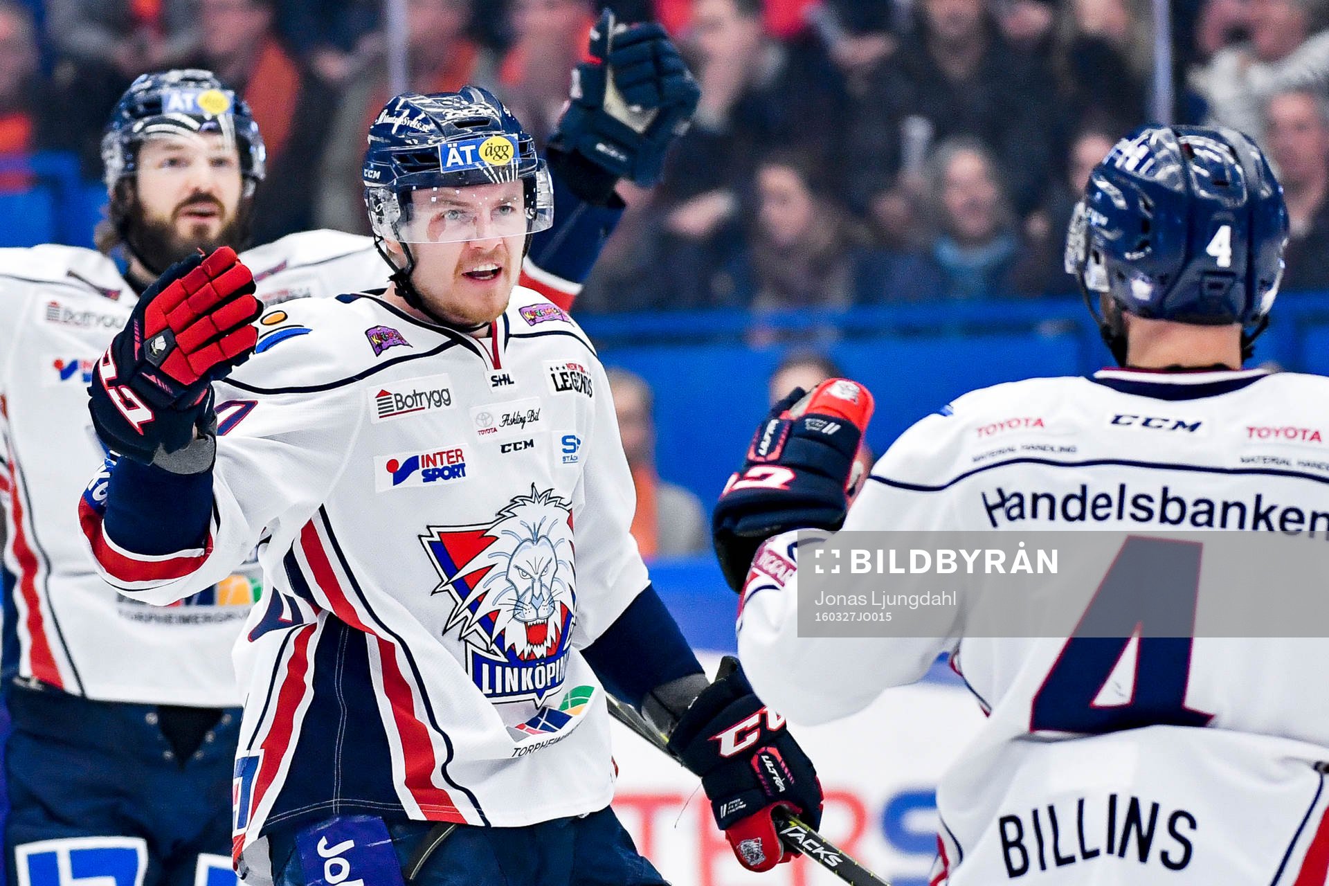 Linköpings Nick Sörenssen jublar