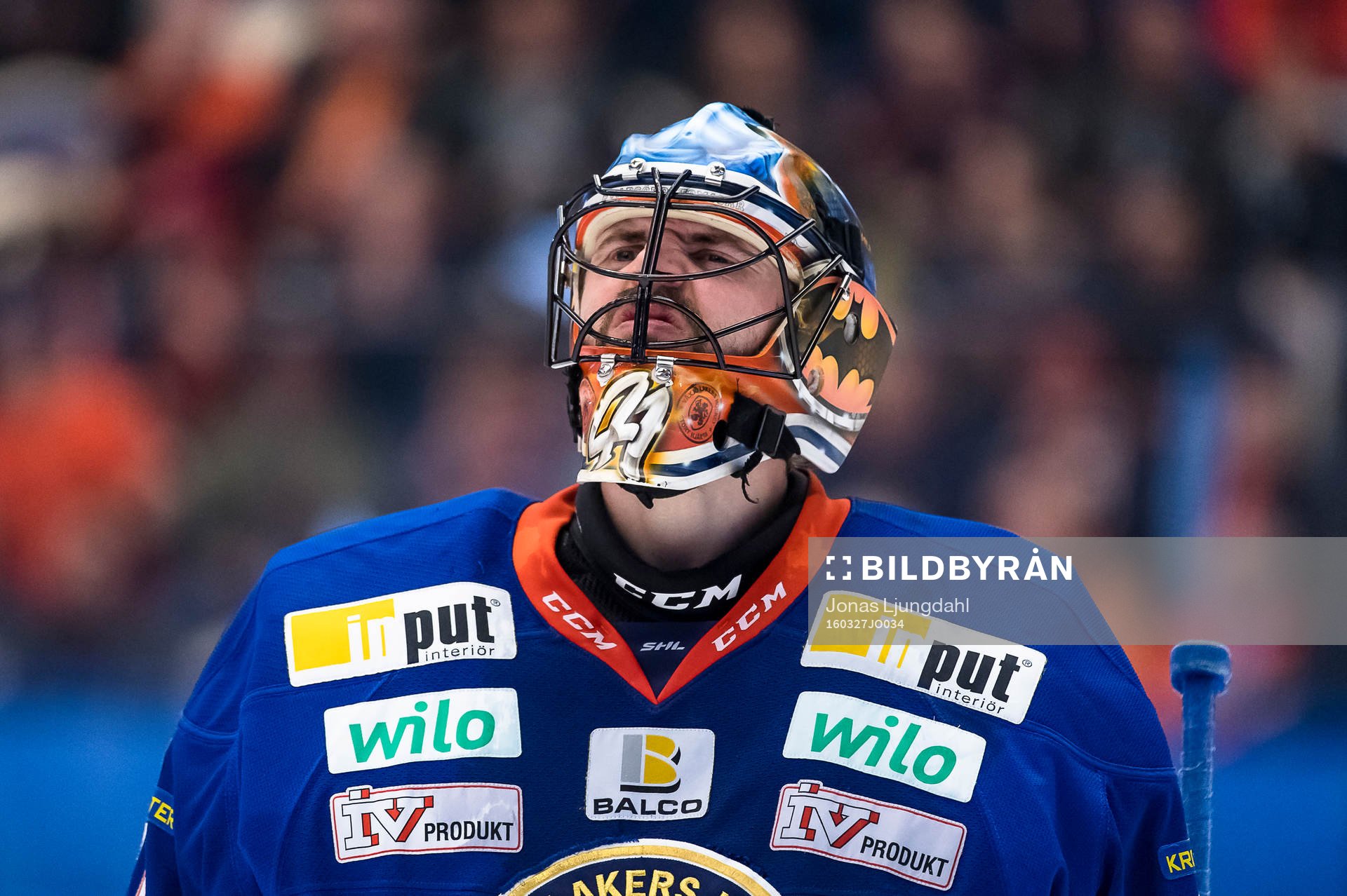 Växjös målvakt Cristopher Nihlstorp gör en grimas