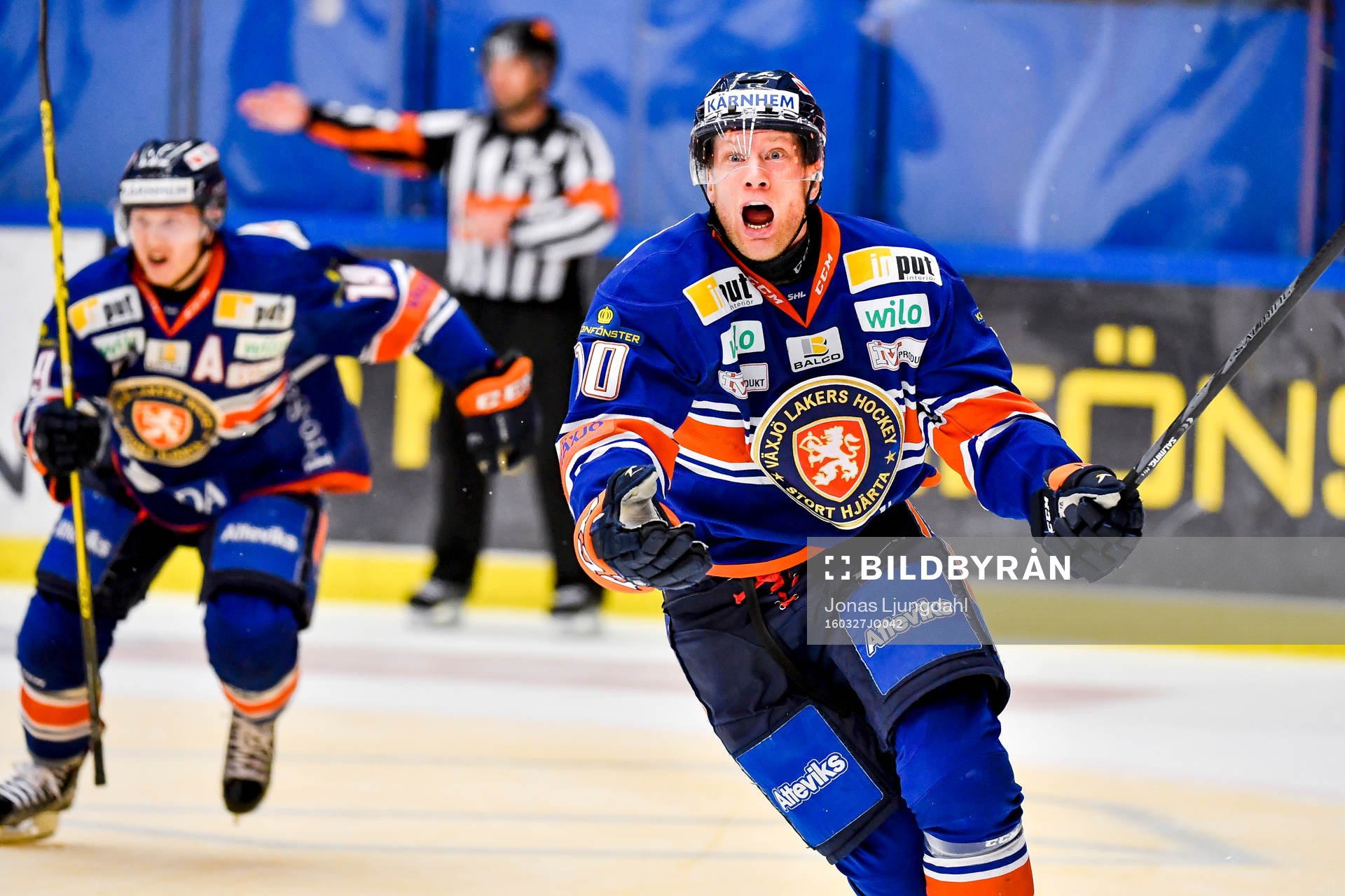 Växjös Richard Gynge jublar