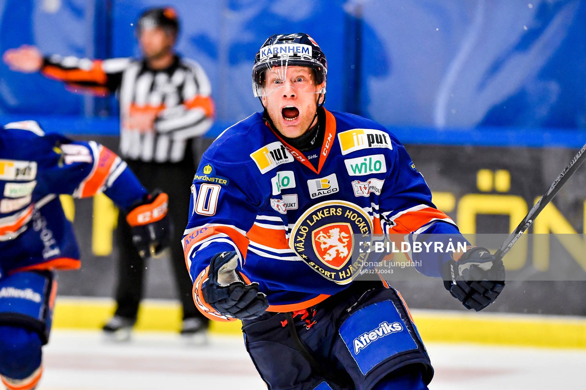 Växjös Richard Gynge jublar