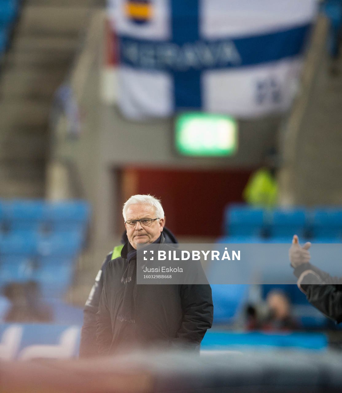 Hans Backe. Norway - Finland. Ullevaal, Oslo 29.3.2016