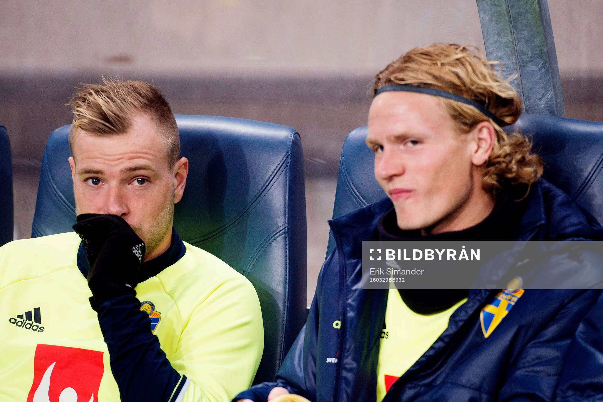 Sveriges John Guidetti och Oscar Hiljemark