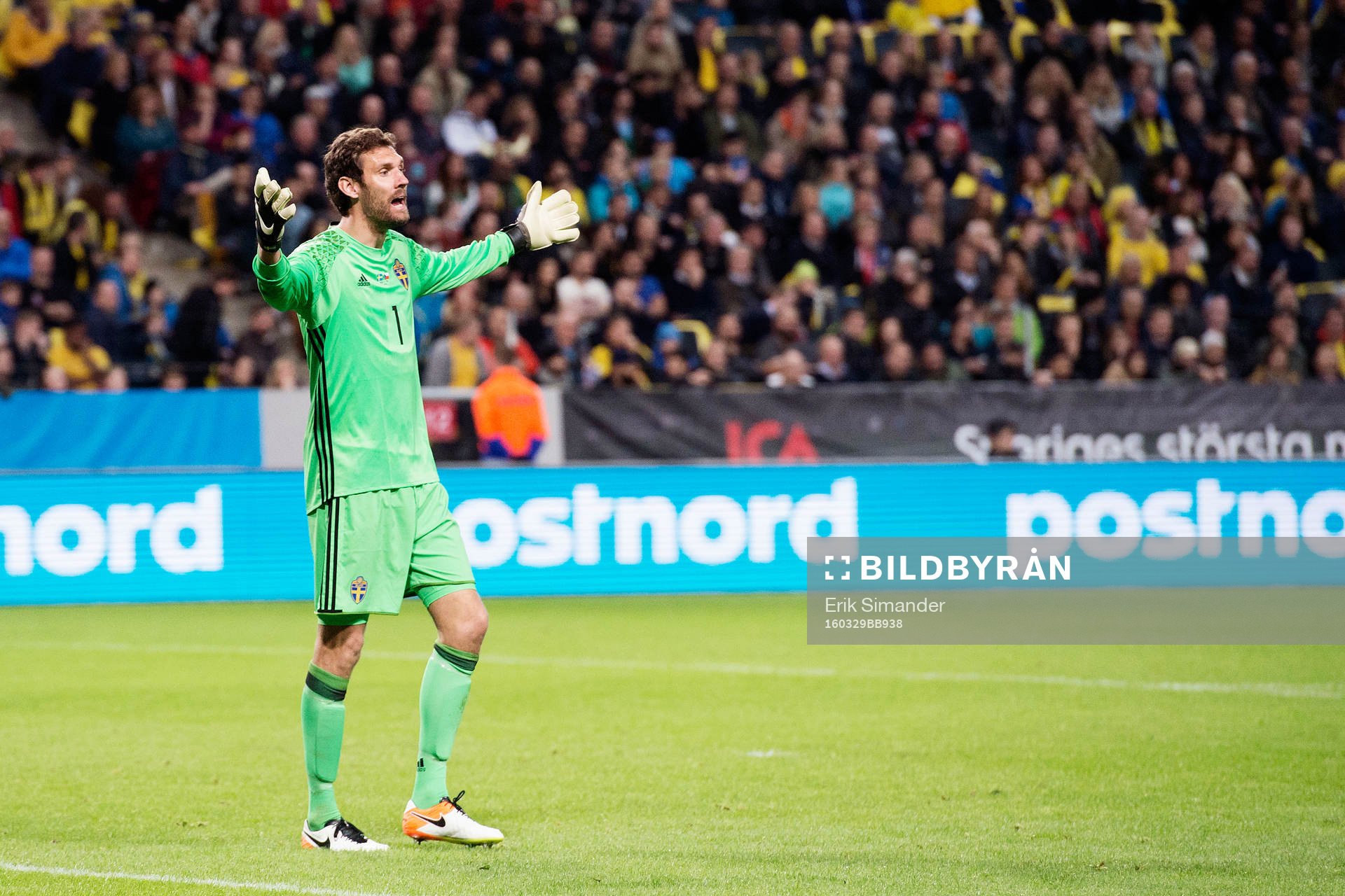 Sveriges målvakt Andreas Isaksson