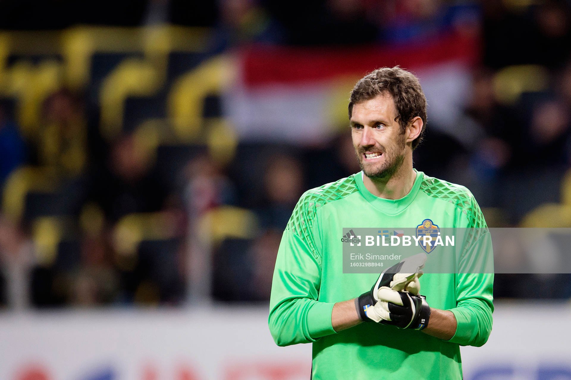 Sveriges målvakt Andreas Isaksson