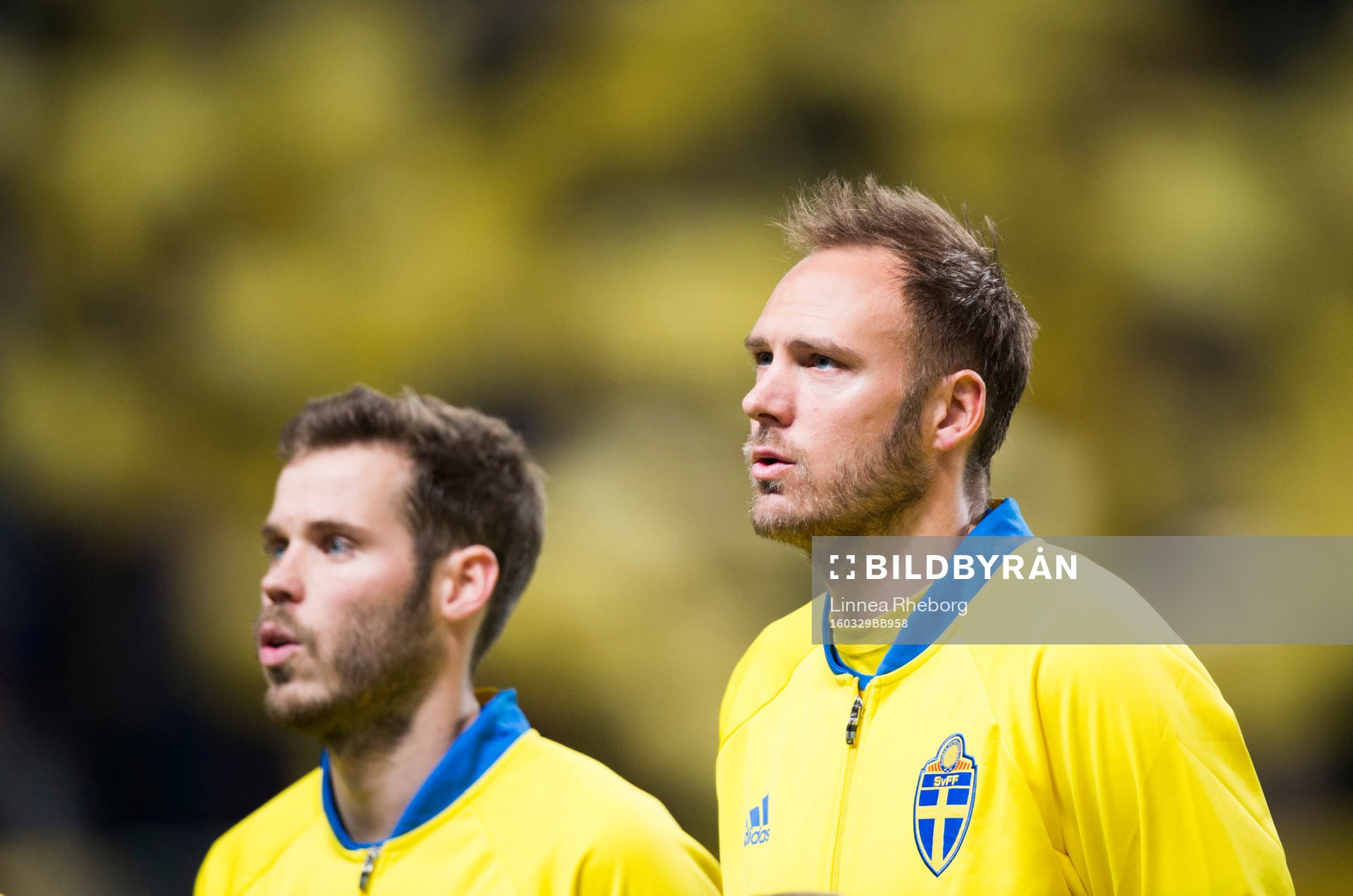 Sveriges Andreas Granqvist och Emil Salomonsson