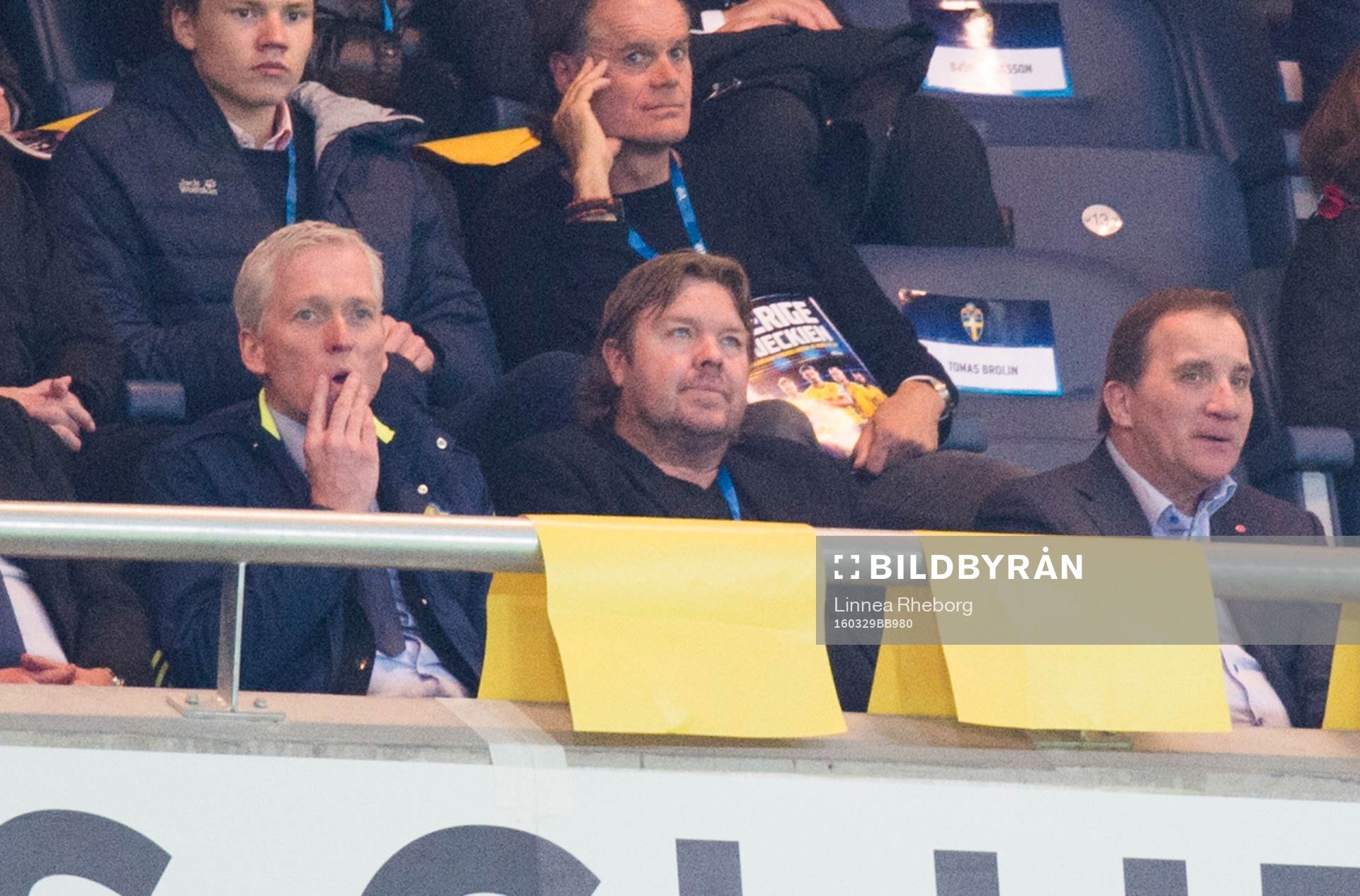 s generalsekreterare Håkan Sjöstrand, Tomas Brolin och