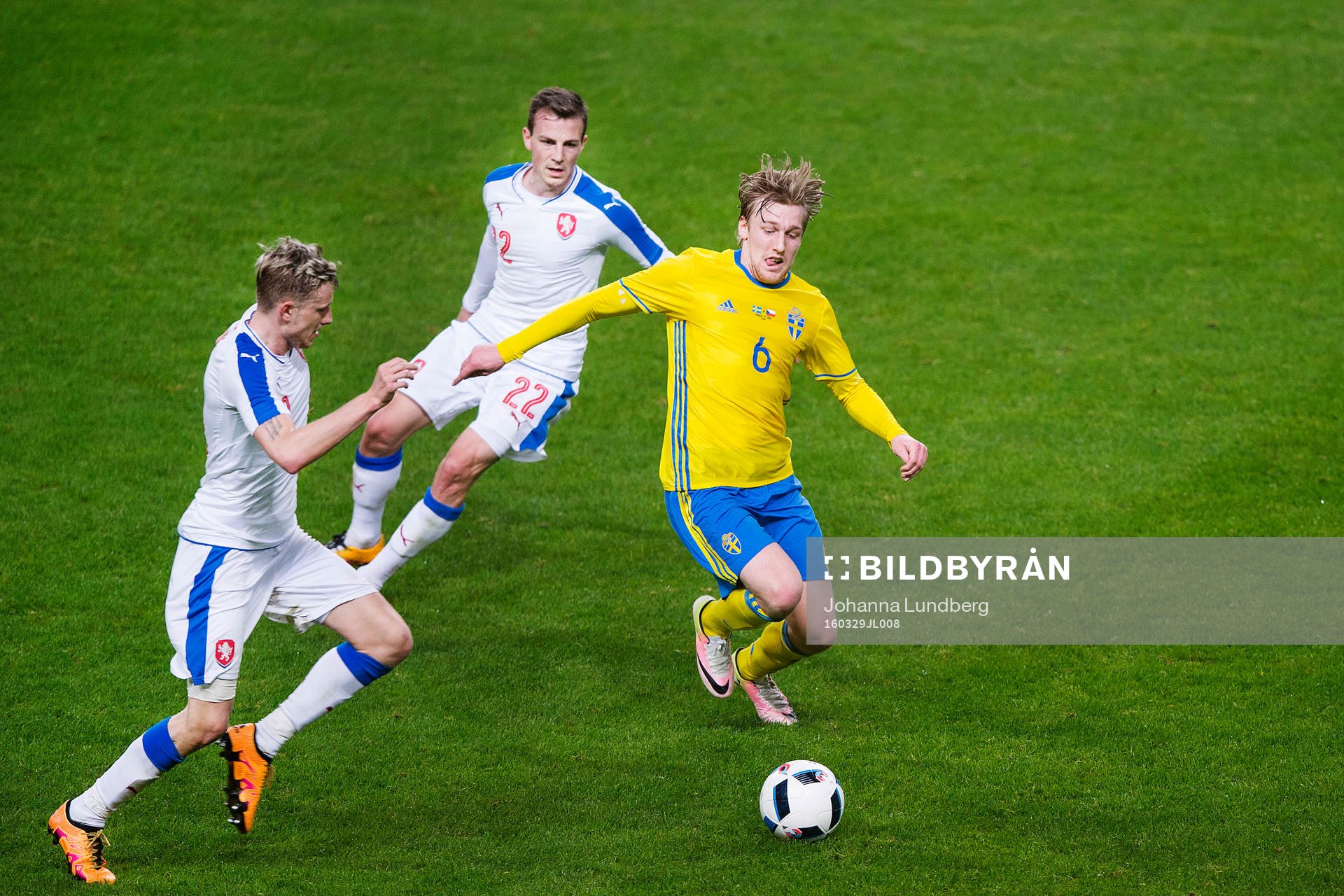 Tjeckien  Ladislav Krejci och Vladimir Darida mot Sveriges