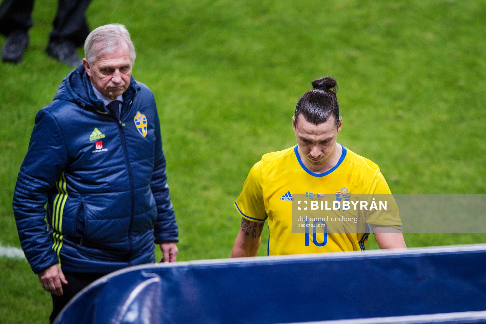 Landslagschef Lars Richt och Zlatan Ibrahimovic