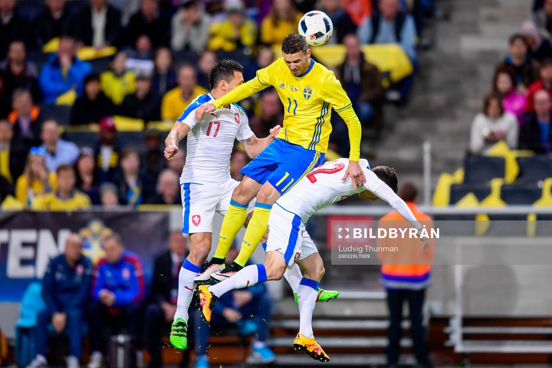 Tjeckiens Marek Suchy och Lukas Marecek och Sveriges Marcus