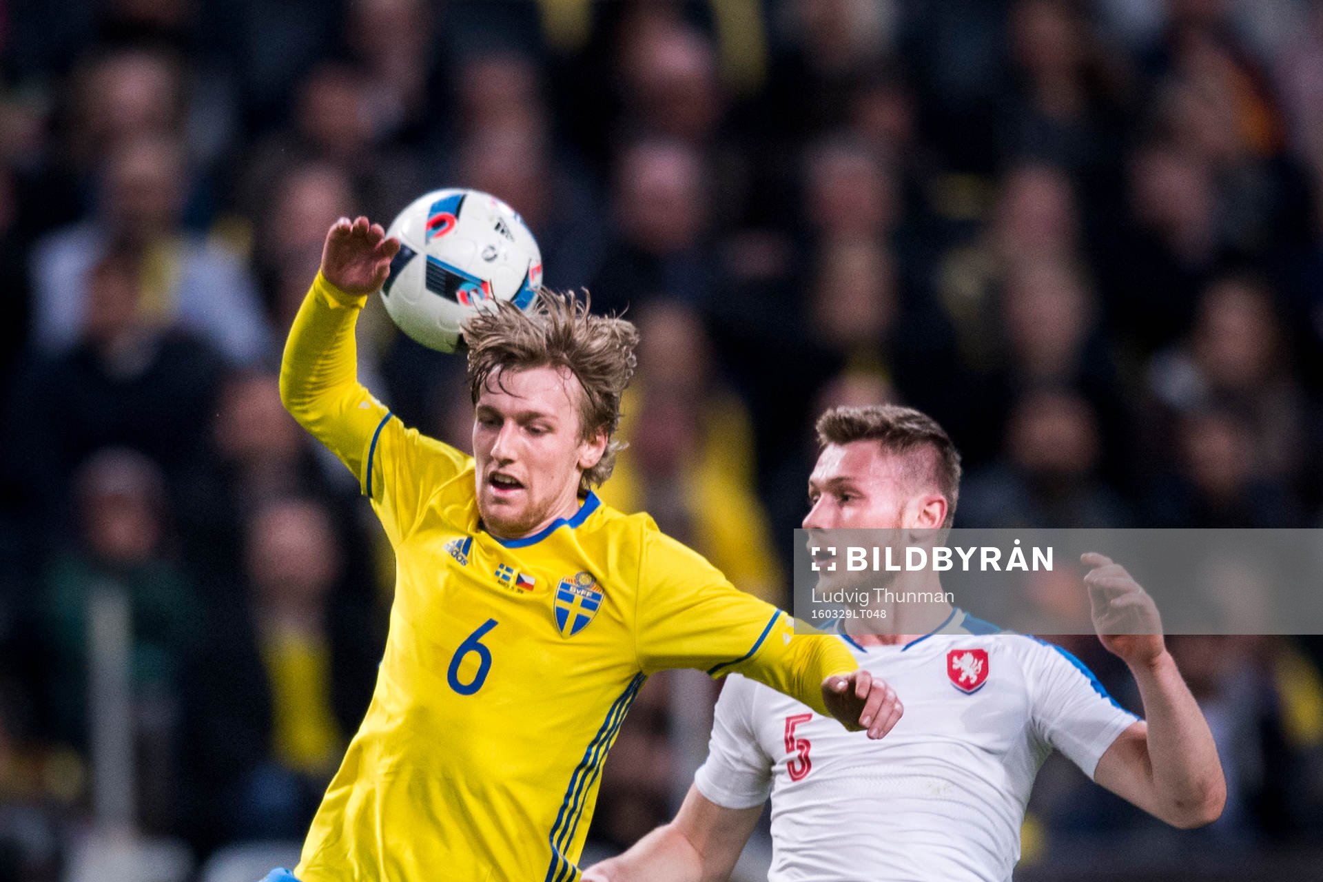 Sveriges Emil Forsberg och Tjeckiens Jakub Brabec