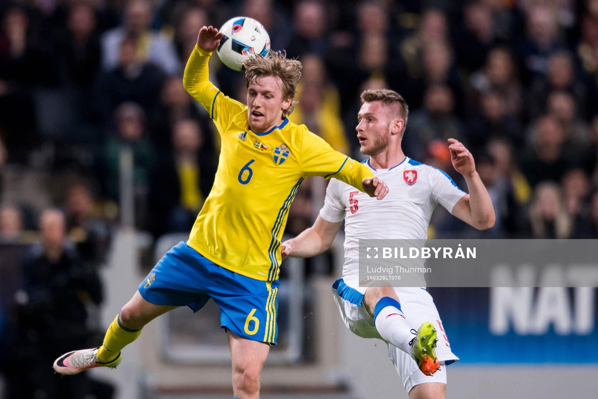 Sveriges Emil Forsberg och Tjeckiens Jakub Brabec