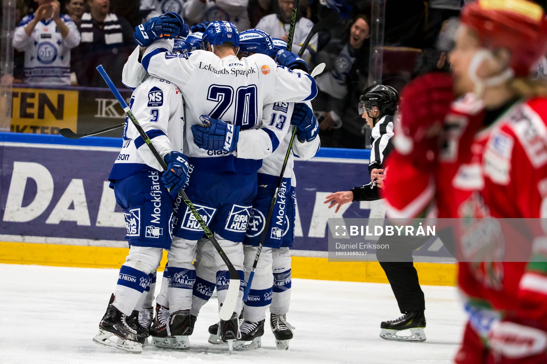 Leksands Alexander Ytterell Daniel Bertov Jon Knuts jublar