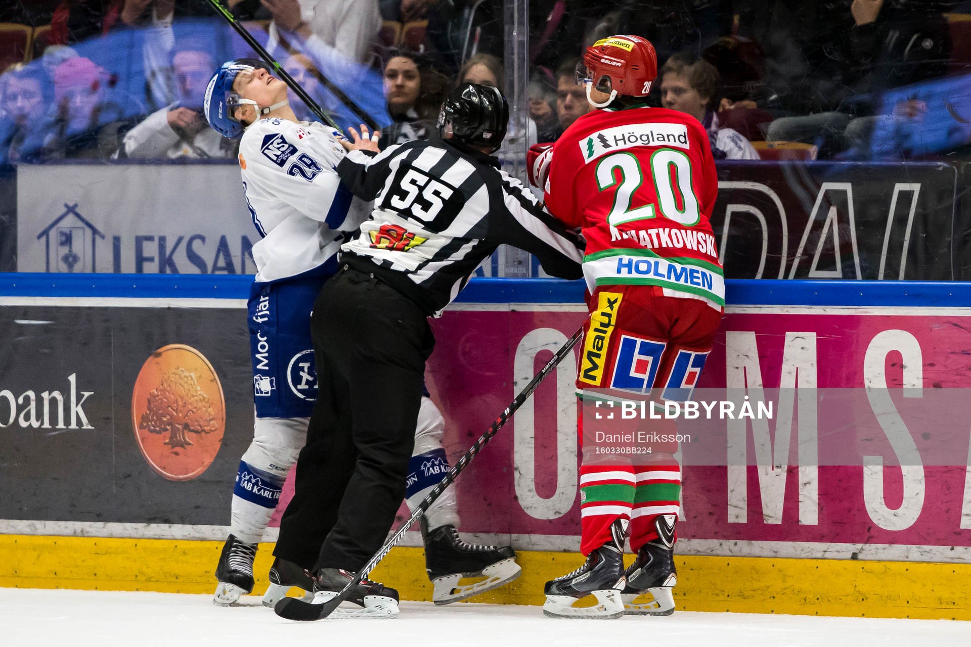 Leksands Anton Karlsson Modos Joel Kwaitkowski  i