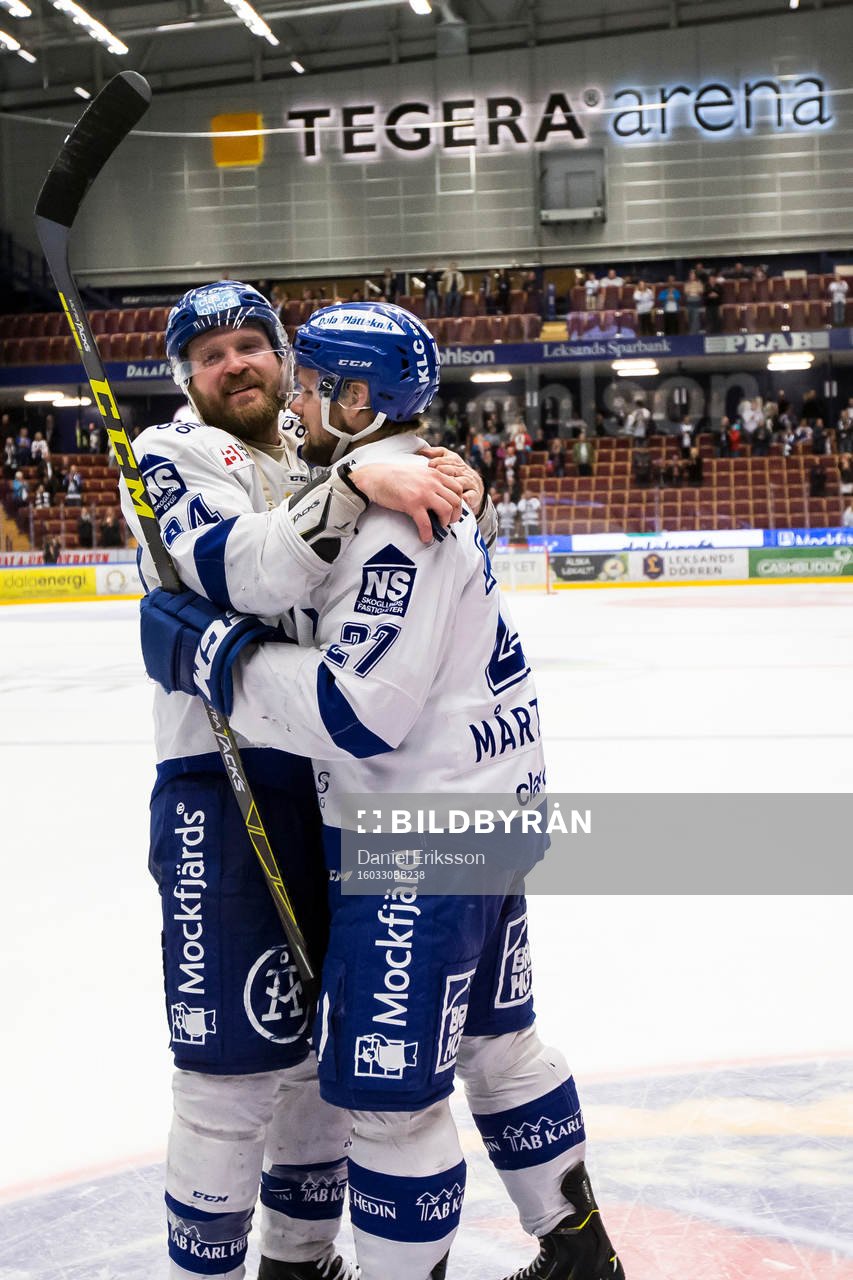 Leksands Jonas Frögren och Viktor Mårtensson