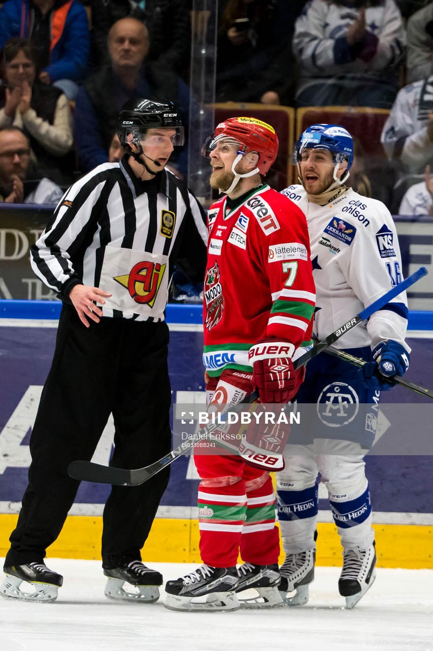 Leksands János Hári Modos Niklas Torp  i ishockeymatchen